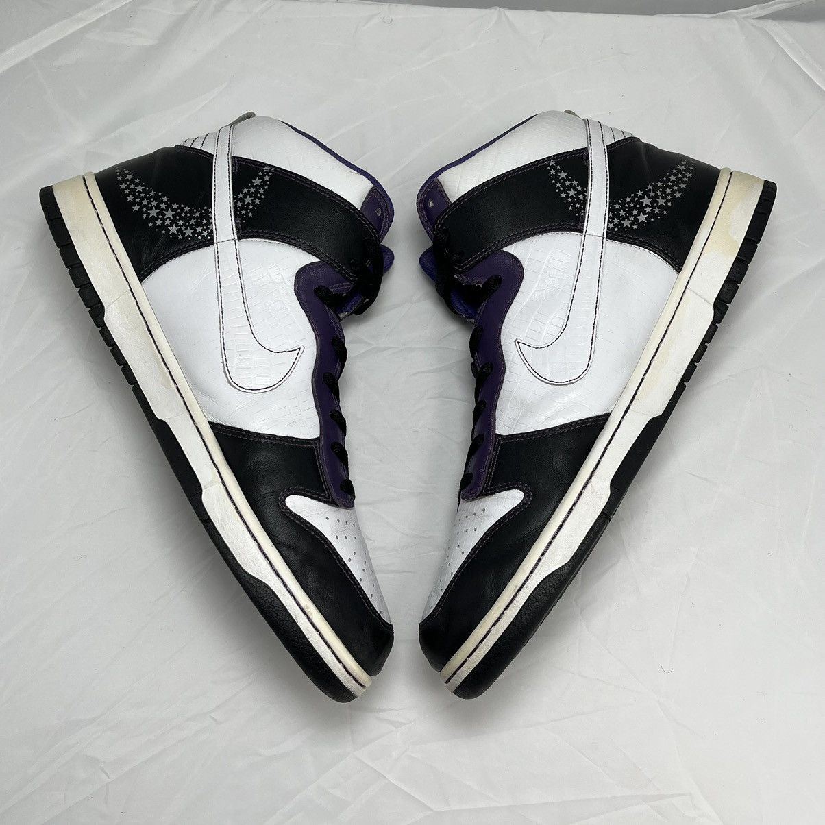 Nike × Vintage Vintage Rare 2006 Nike Dunk High Quasar Moon and Stars Drip Size US 13 / EU 46 - 9 Thumbnail