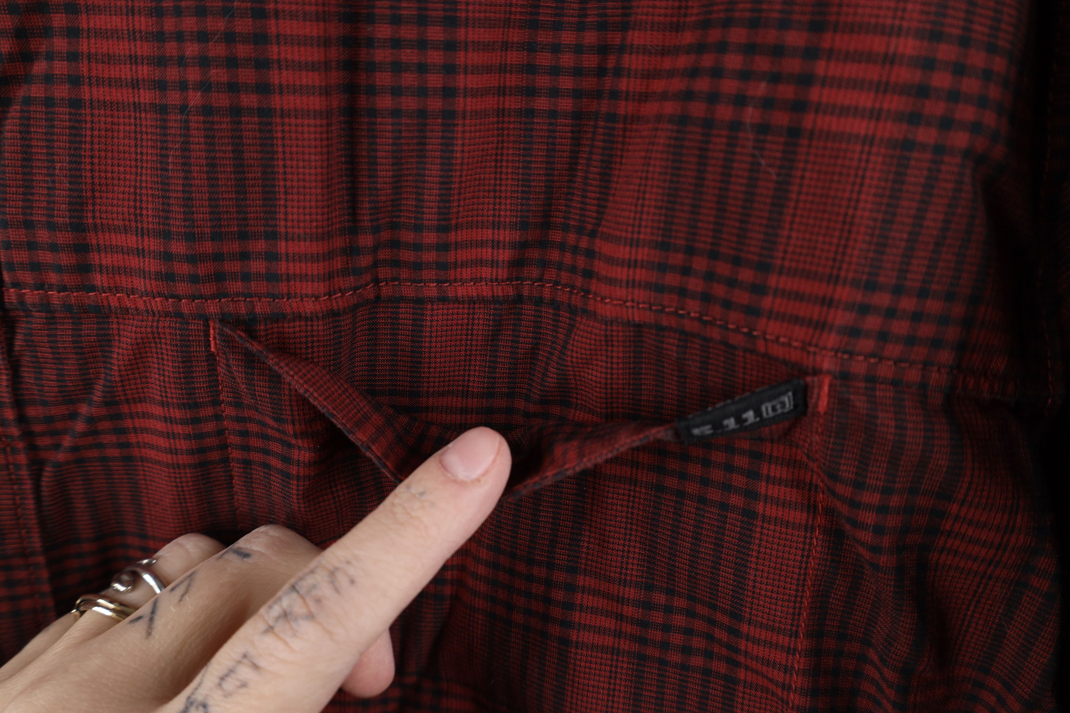 Vintage 5.11 Tactical Series Collared Uniform Button Shirt Plaid Size US L / EU 52-54 / 3 - 5 Thumbnail