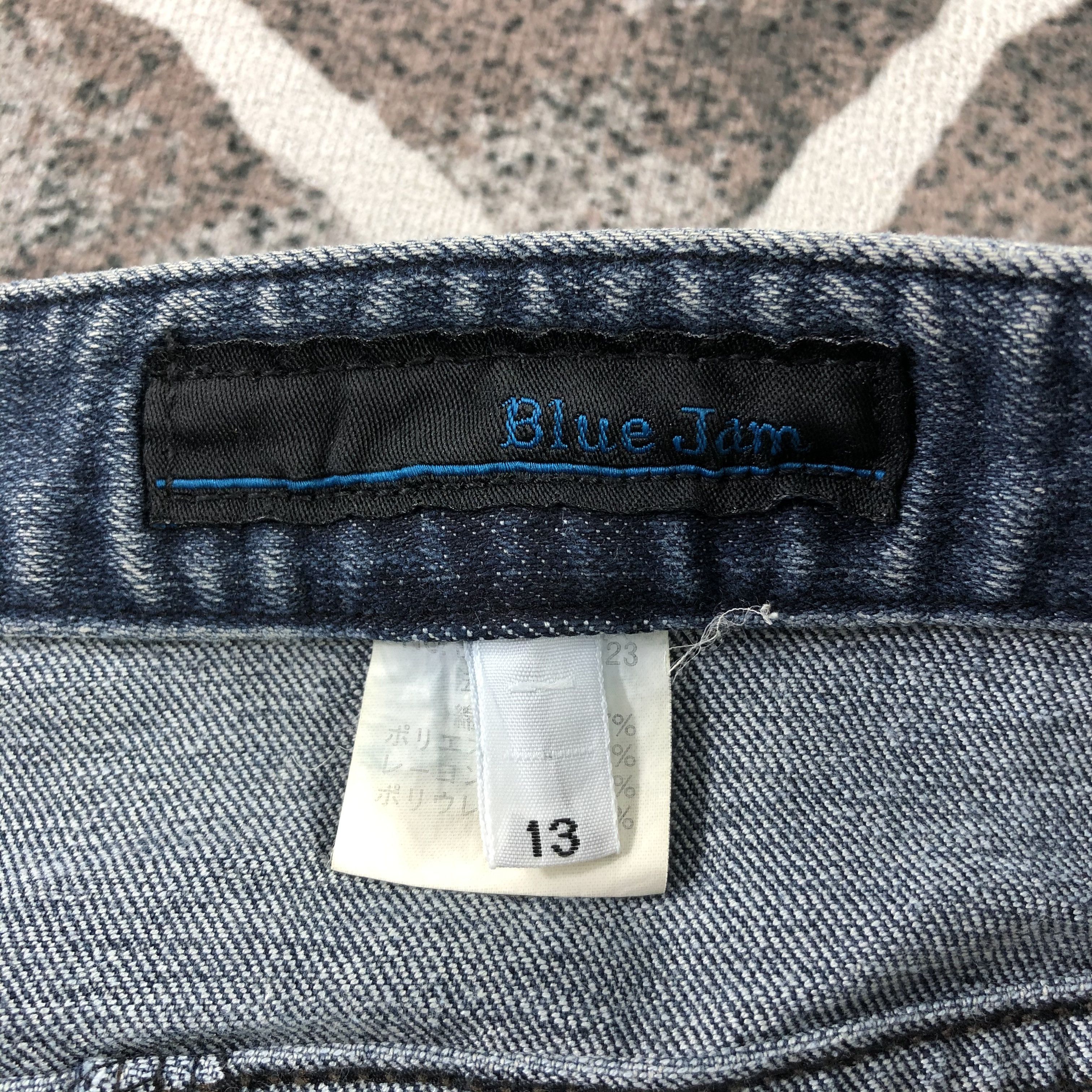 Japanese Brand Blue Jam Jeans Blue Patchwork Flare Denim KJ1325 Size US 30 / EU 46 - 8 Thumbnail