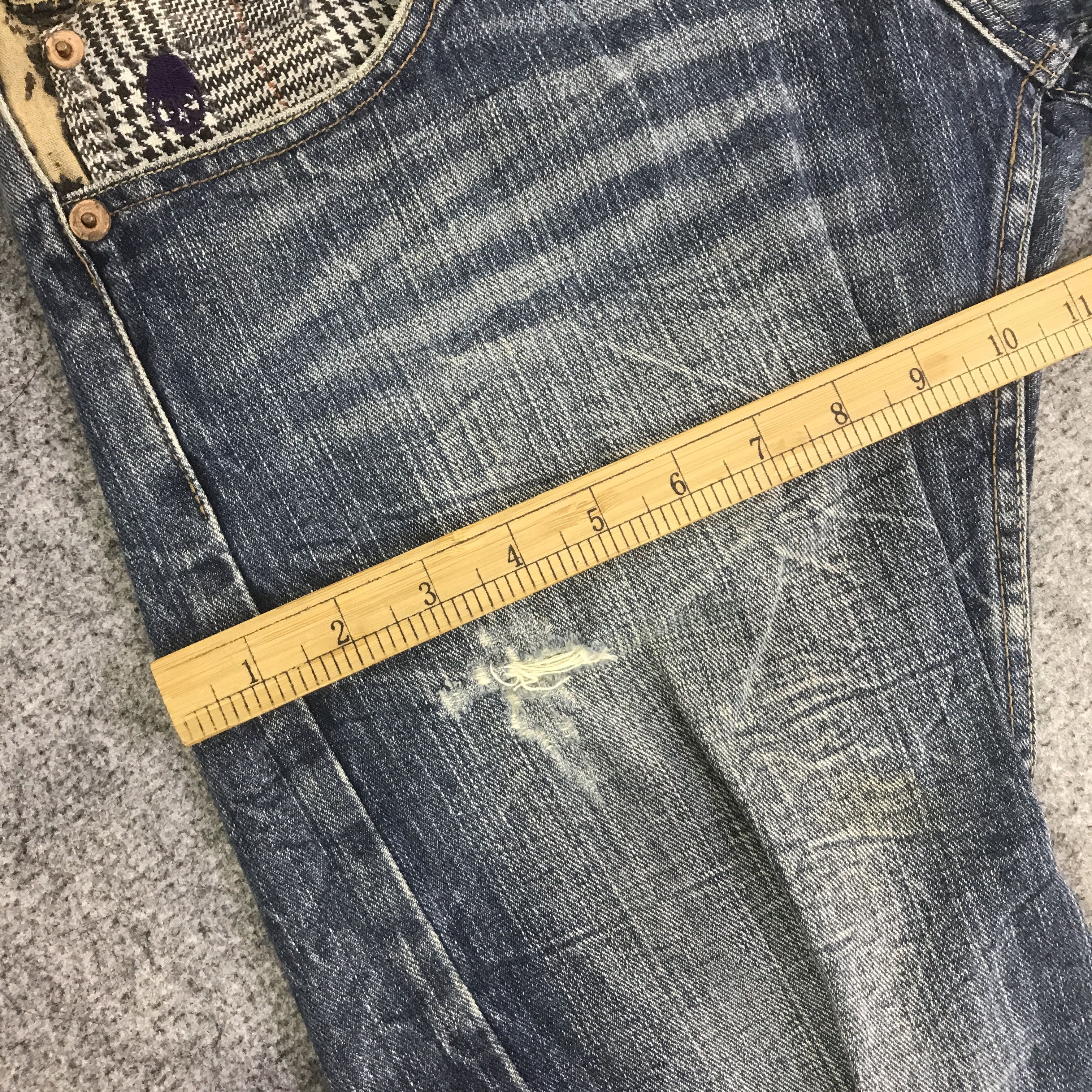 Japanese Brand DOUBLE WAIST EXPLOSION DENIM PANTS K130B18 Size US 34 / EU 50 - 9 Thumbnail