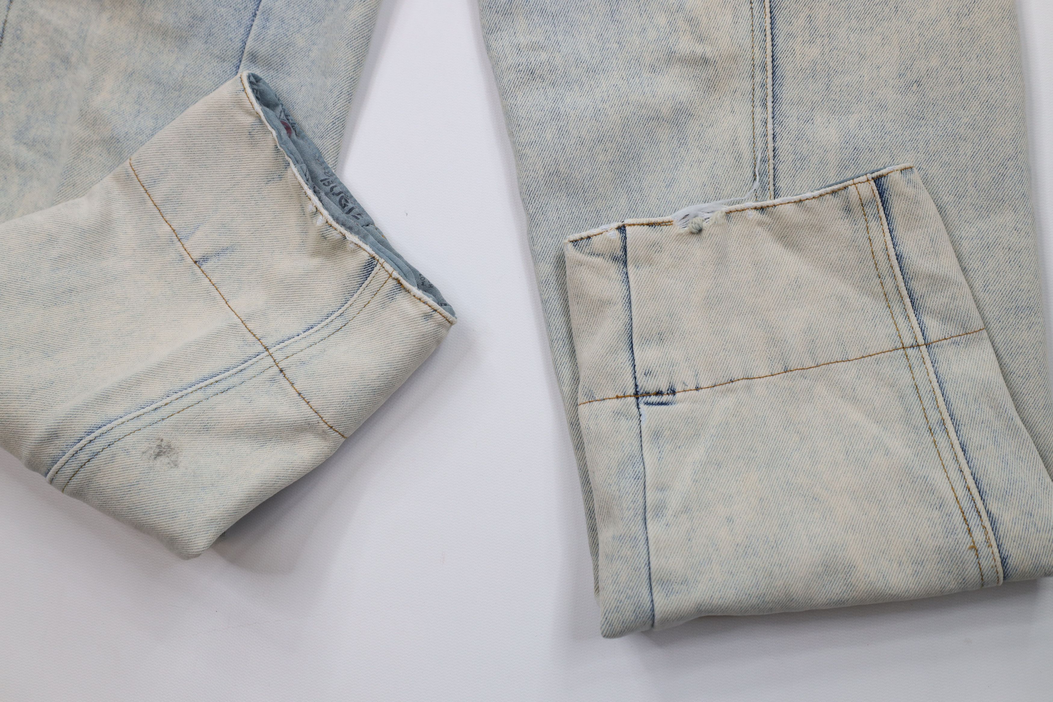 Vintage Vintage 80s 90s Bugle Boy Wash Flip Cuff High Waist Jeans Size 26" / US 2 / IT 38 - 9 Thumbnail