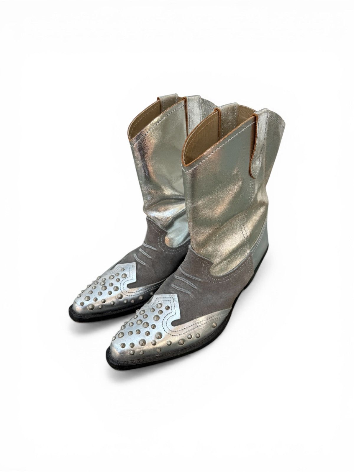 Junya Watanabe Junya Watanabe x CDG Studded Cowboy Boots Size US 6.5 / EU 39-40 - 3 Thumbnail