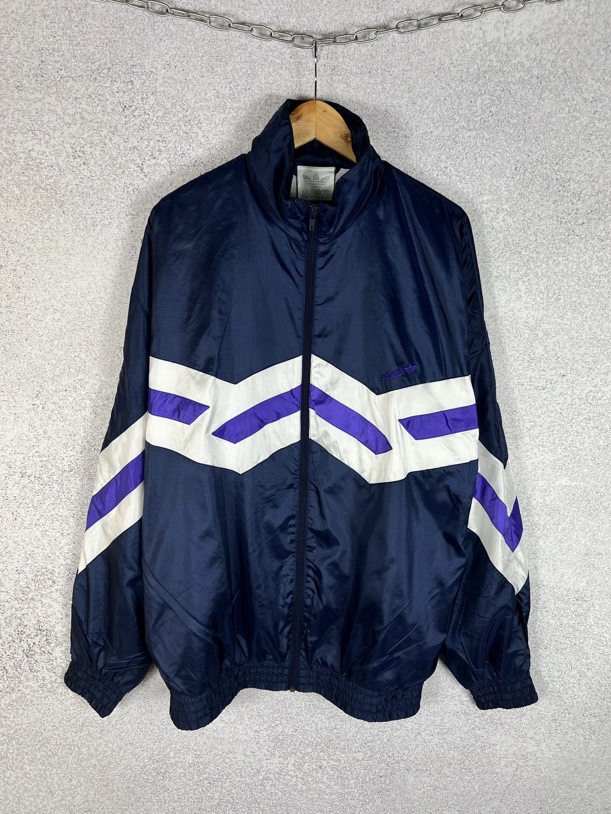 Adidas 80s Vintage Nylon Multicolour Track Jacket