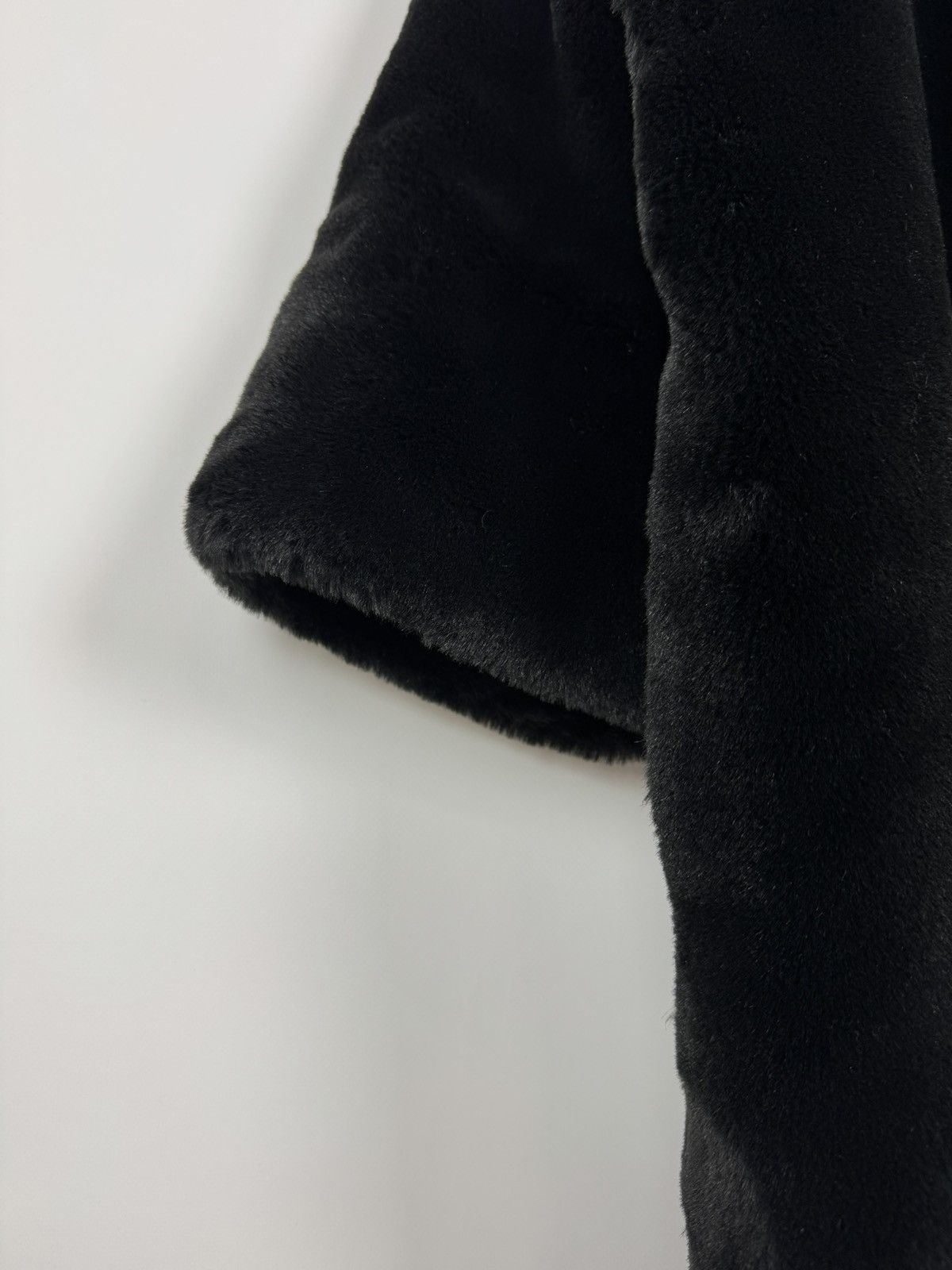 Sonia Rykiel Sonia Rykiel Paris Faux-Fur Maxi Length Black Overcoat Size ONE SIZE - 13 Thumbnail