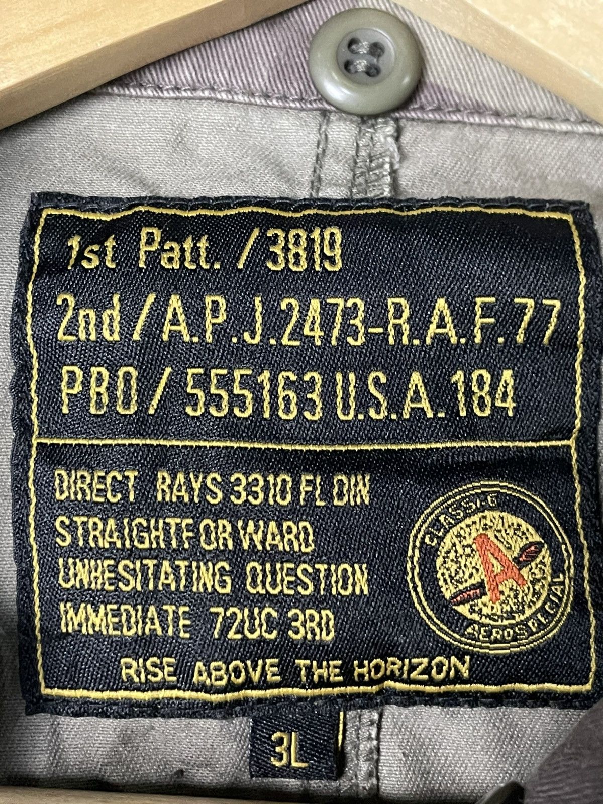 Japanese Brand × Vintage Vintage Classic Aero Special Military Jacket (71) Size US S / EU 44-46 / 1 - 13 Thumbnail
