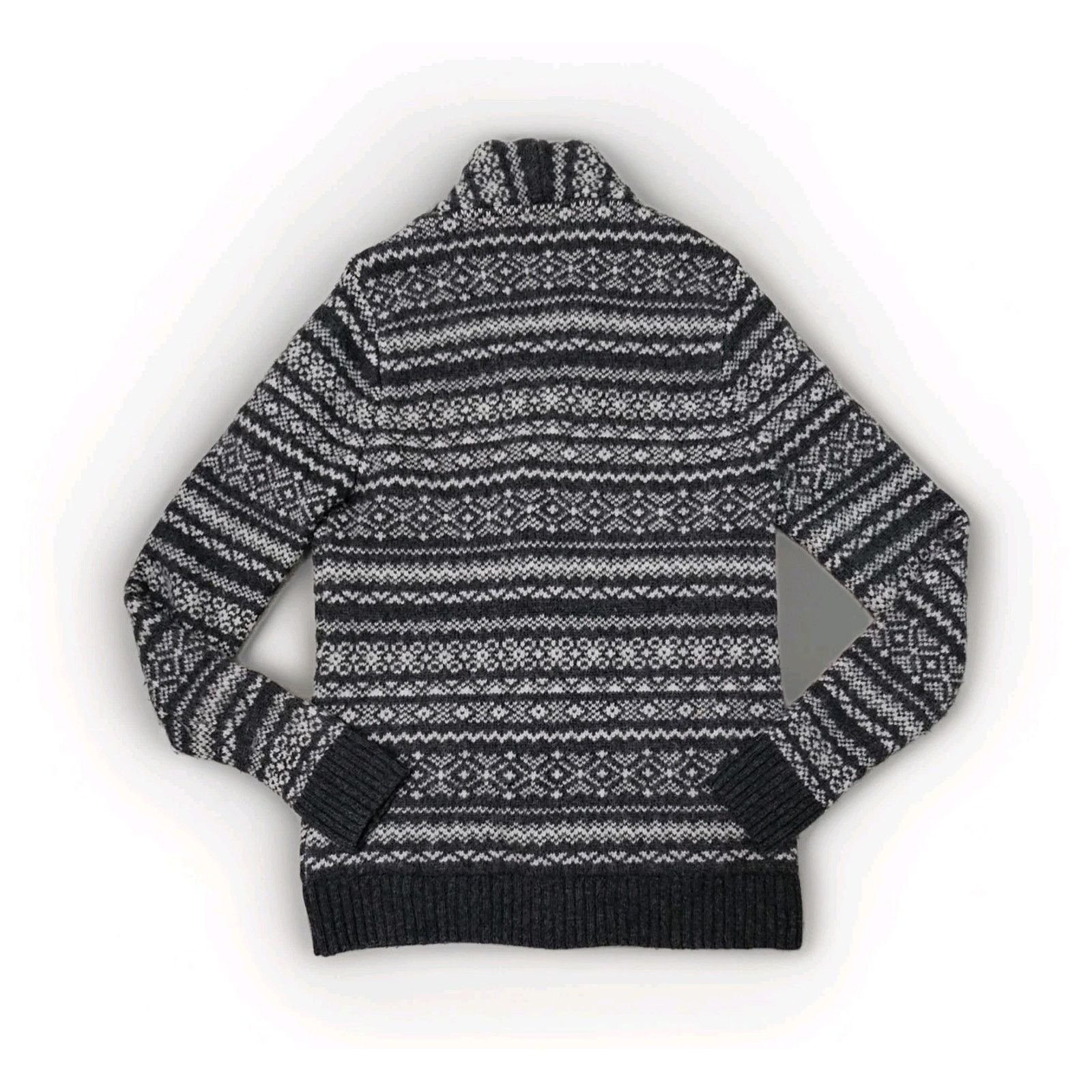 Abercrombie & Fitch Abercrombie & Fitch Vint Wool Heavy Chunky Cardigan Fair Isl Size US M / EU 48-50 / 2 - 3 Thumbnail