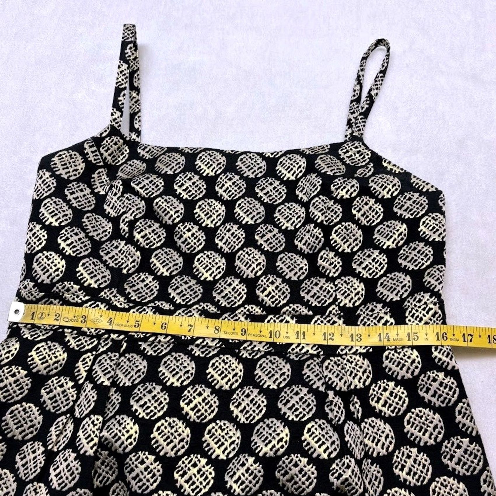 Vintage Target Metallic Gold Circle Pattern Jacquard Black Sheath Mini Dress 12 Size XL / US 12-14 / IT 48-50 - 5 Thumbnail