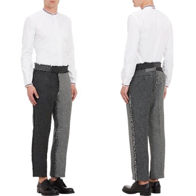 Thom Browne Thom Browne size1 Patchwork woolen men's trousers Size 38S - 8 Thumbnail