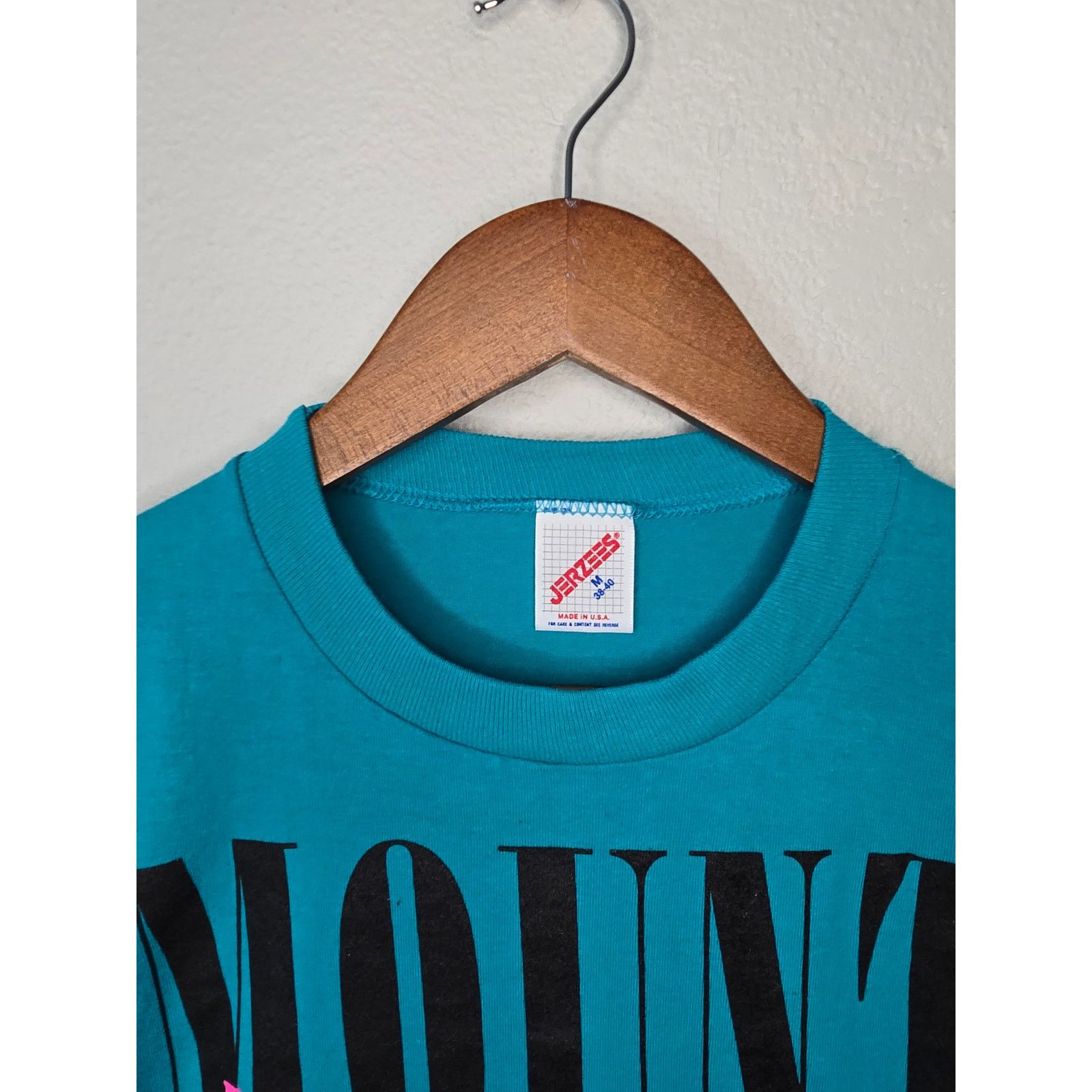 Jerzees Vintage Mount Rushmore Shirt SD South Dakota Blue M Tee 80s Size US M / EU 48-50 / 2 - 6 Thumbnail