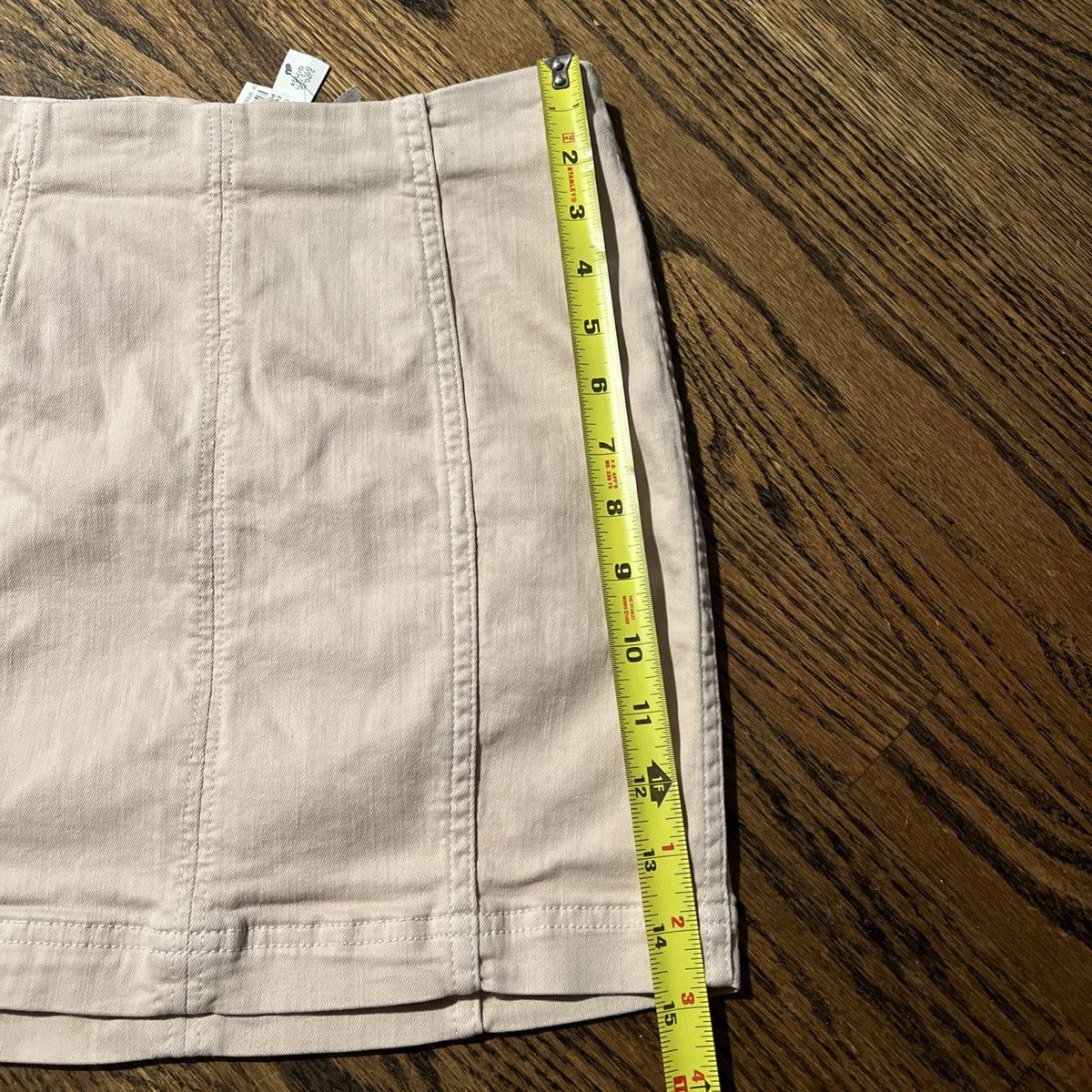 Free People FREE PEOPLE NWOT Women's Paneled Light Pink Tone Mini Skirt Size 25" / US 0 / IT 36 - 6 Thumbnail