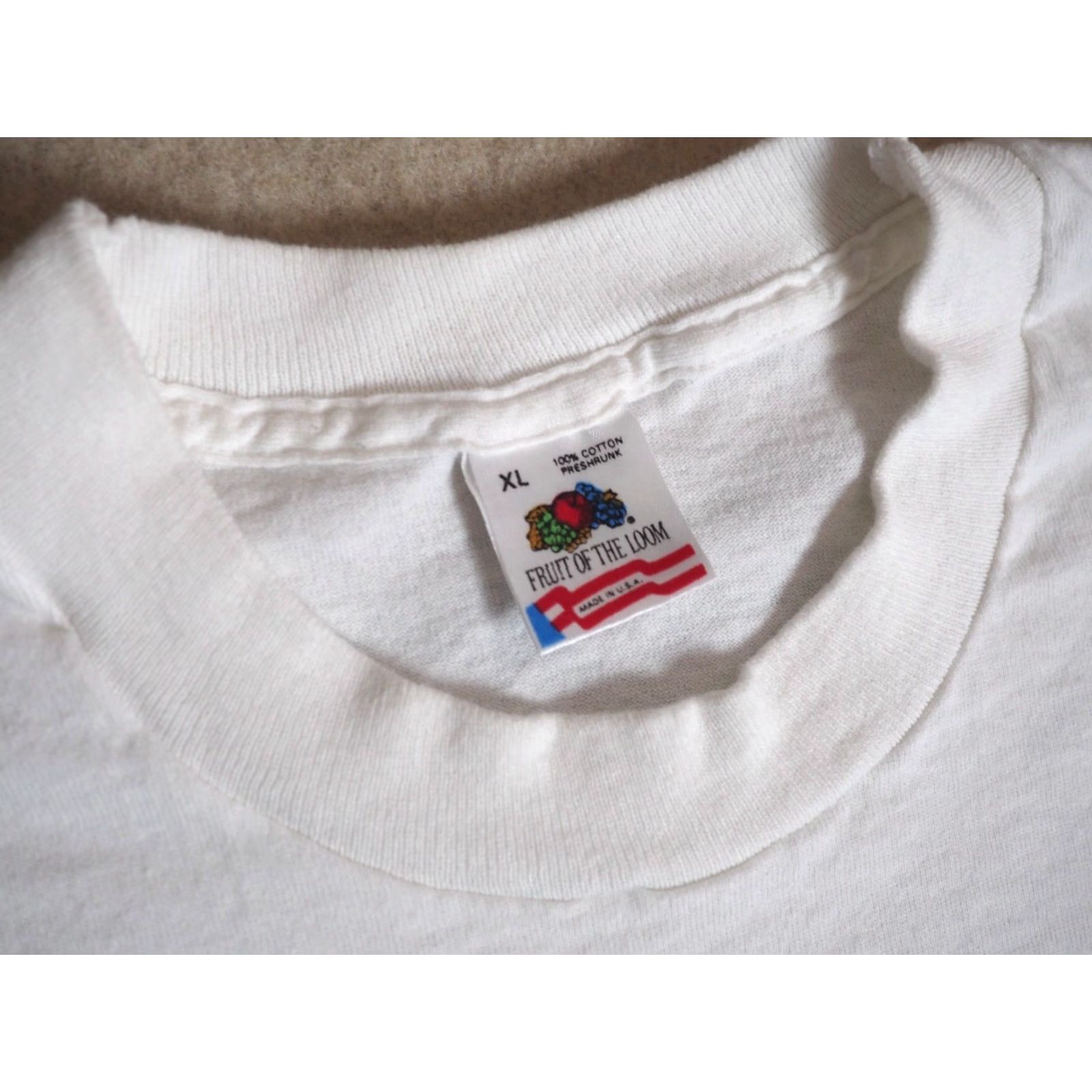 Fruit Of The Loom VTG 90s Fruit of the Loom Seagrams Liquor Beer Promo USA Made White Tee T-Shirt Mens L Size US L / EU 52-54 / 3 - 4 Thumbnail