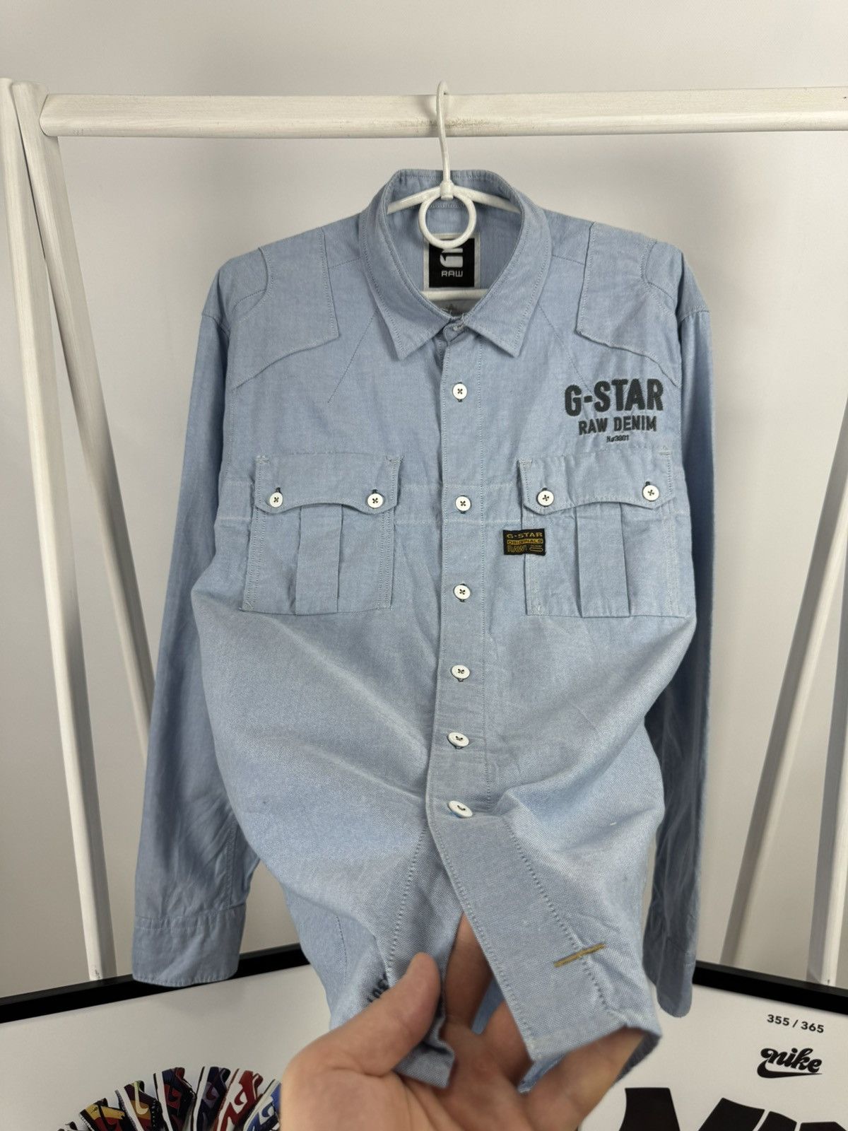 G-Star G-Star Raw Denim Shirt Size US L / EU 52-54 / 3 - 4 Thumbnail