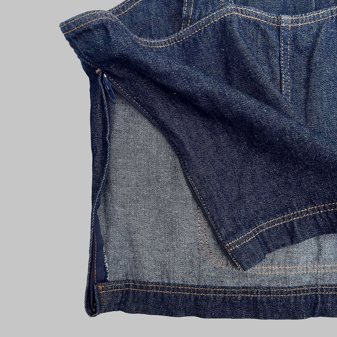 Levi's × Vintage Levi’s Silvertab 1990 90s Vintage Blue Denim Jean Tank Top Size S / US 4 / IT 40 - 4 Thumbnail