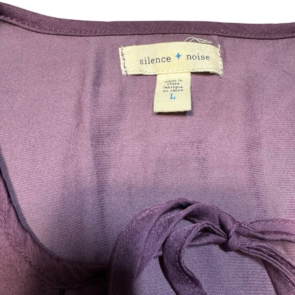 Other Silence + Noise Purple Colorblock Wrap Long Sleeve Tunic Si Size L / US 10 / IT 46 - 8 Thumbnail