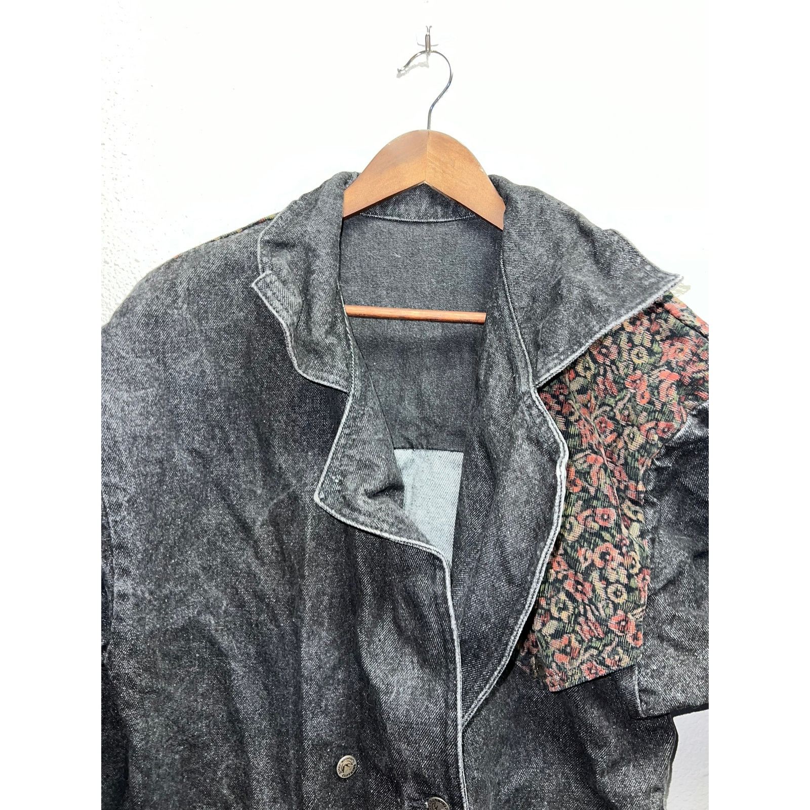 Vintage Vintage Rocky Mountain Denim Duster Coat Long Jacket Floral Size XL / US 12-14 / IT 48-50 - 3 Thumbnail