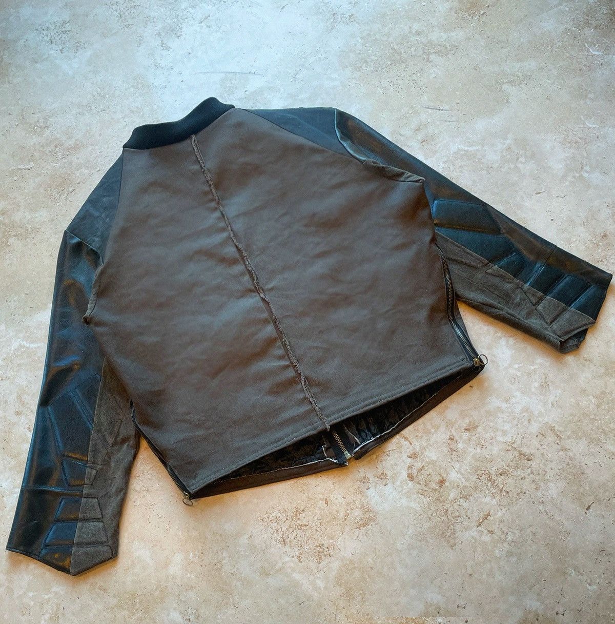 Vintage Biker Jacket Boro Sashiko Handmade Size US L / EU 52-54 / 3 - 2 Thumbnail