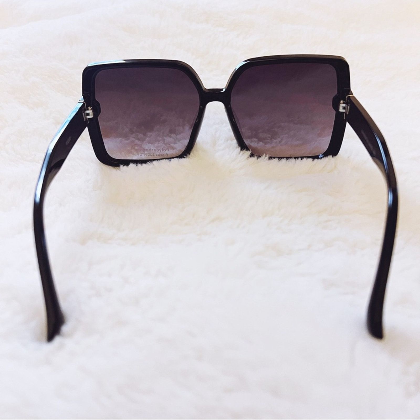 Other Aurora Black Oversized Square Sunglasses Size ONE SIZE - 7 Thumbnail