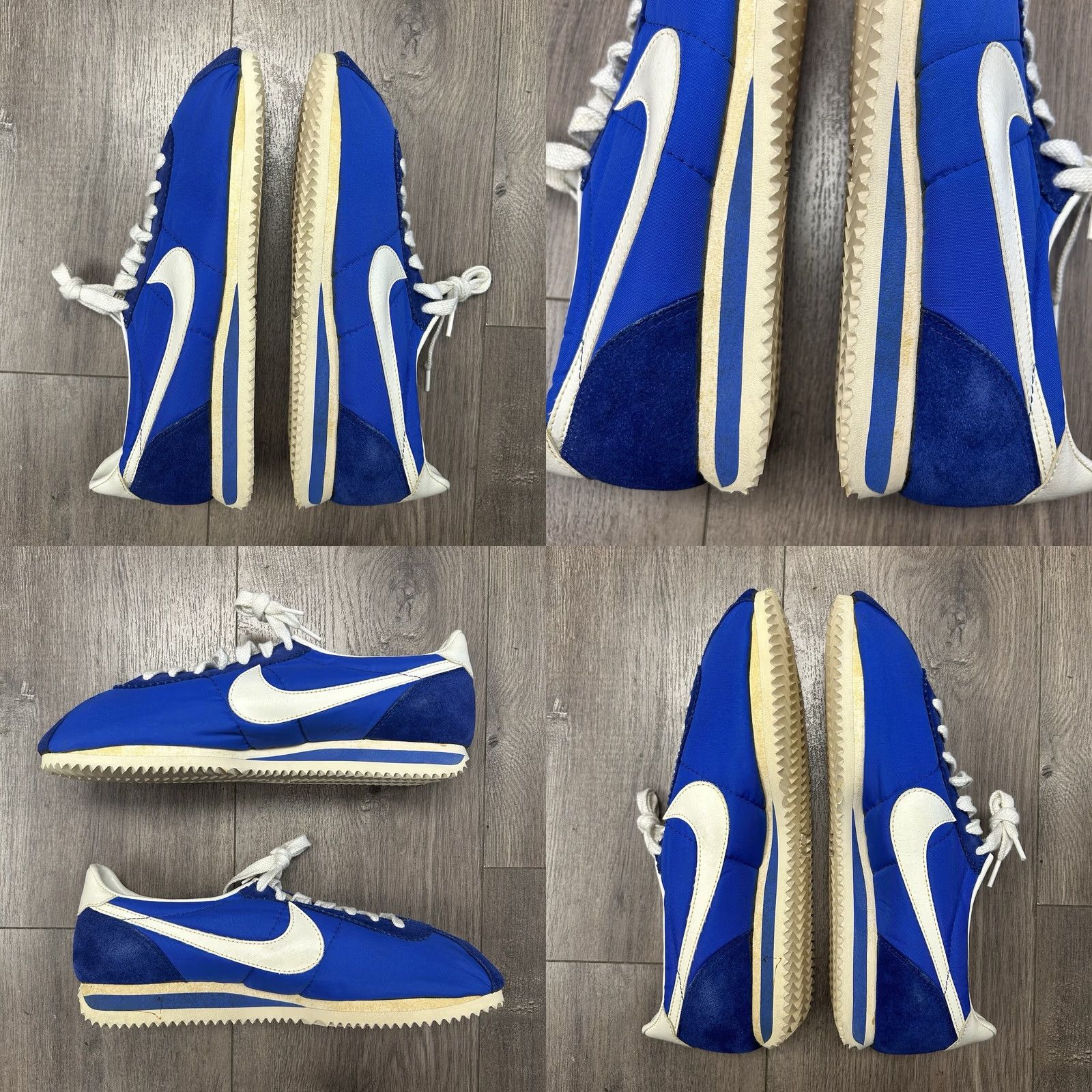 Nike VINTAGE Nike Cortez Blue Made In Taiwan 1980s NBC Sports 10.5 Mens Size US 11 / EU 44 - 8 Thumbnail