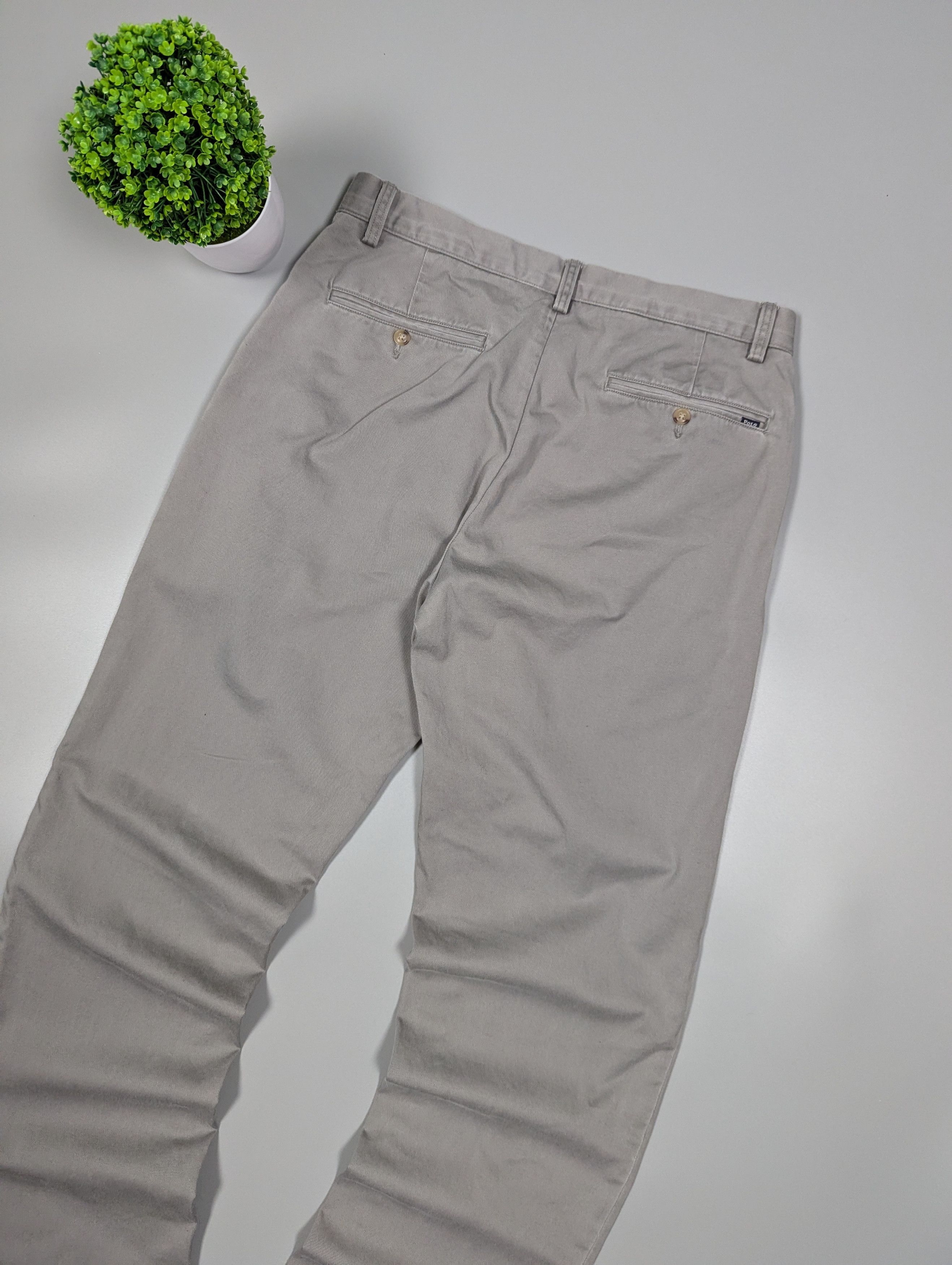 Polo Ralph Lauren × Vintage Polo Ralph Lauren Vintage Men's Gray Classic Chino Pants Size US 32 / EU 48 - 8 Thumbnail