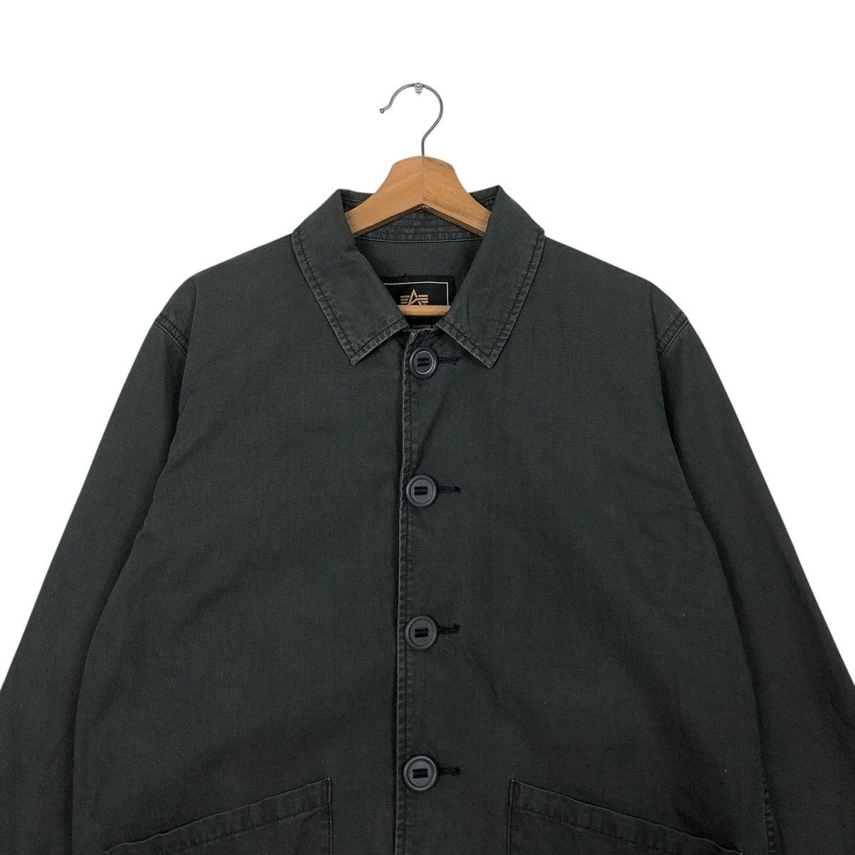 Alpha Industries 🔥VINTAGE CHORE WORK JACKET ALPHA INDUSTRIES MILITARY Size US M / EU 48-50 / 2 - 5 Thumbnail