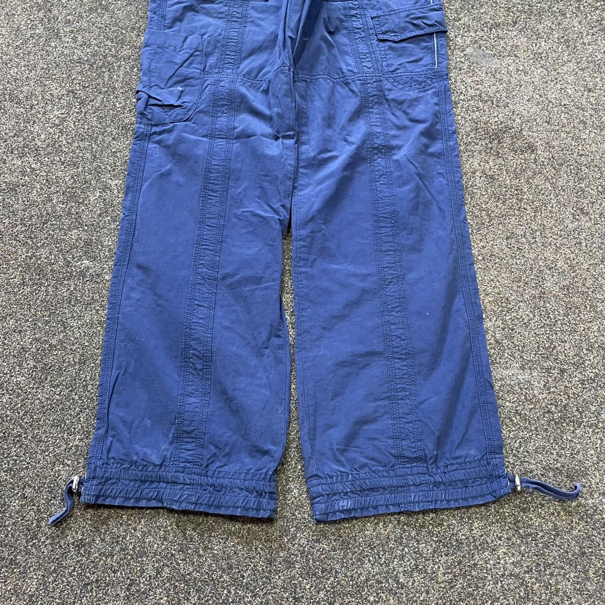 Vintage Vintage Y2K Baggy Wide Leg Faded Blue Cargo Pants Grunge 32 Size US 32 / EU 48 - 5 Thumbnail