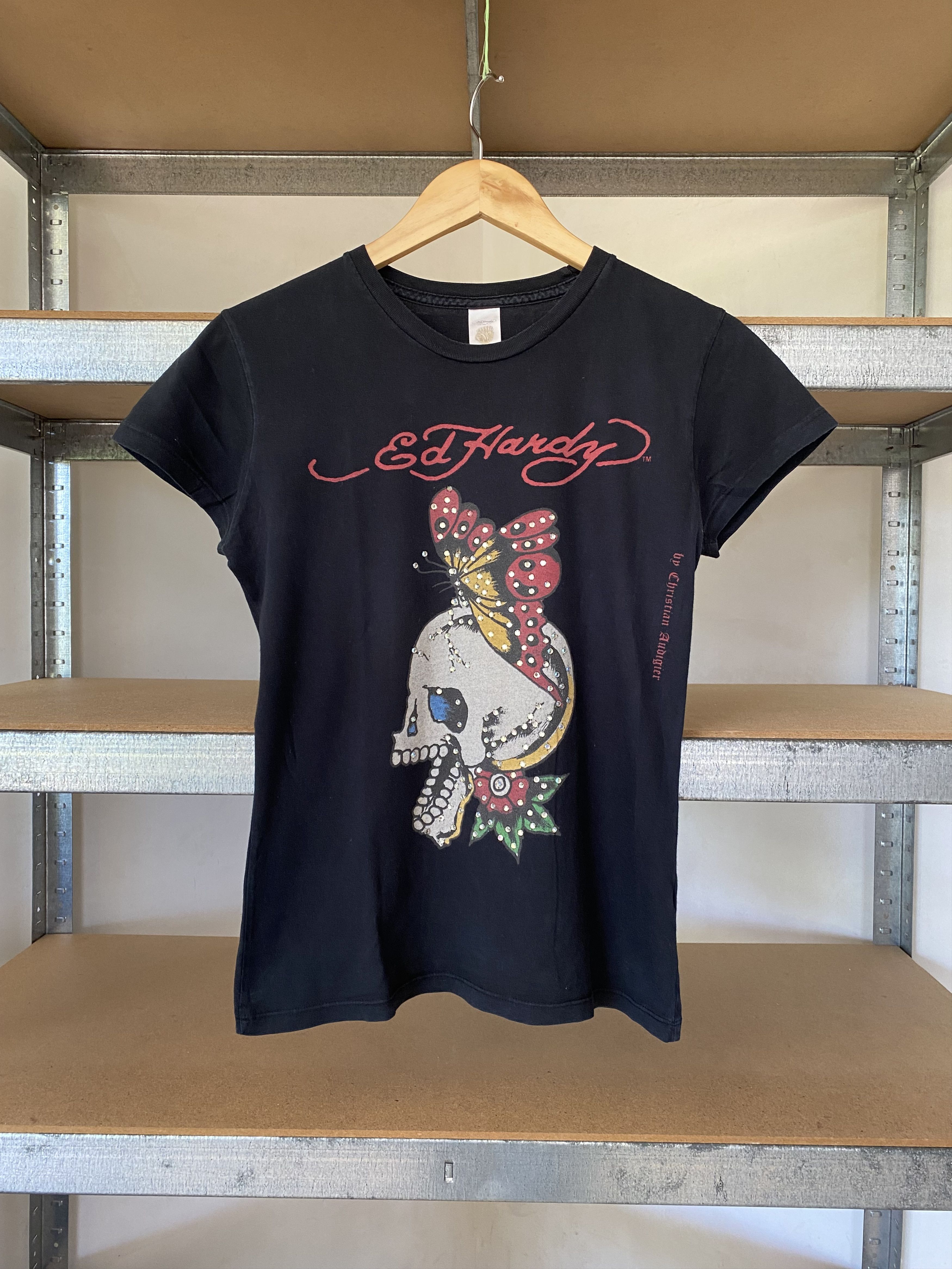 Christian Audigier Ed Hardy Vintage Y2K Cristian Audigier Black Streetwear Tee Size M / US 6-8 / IT 42-44 - 1 Thumbnail