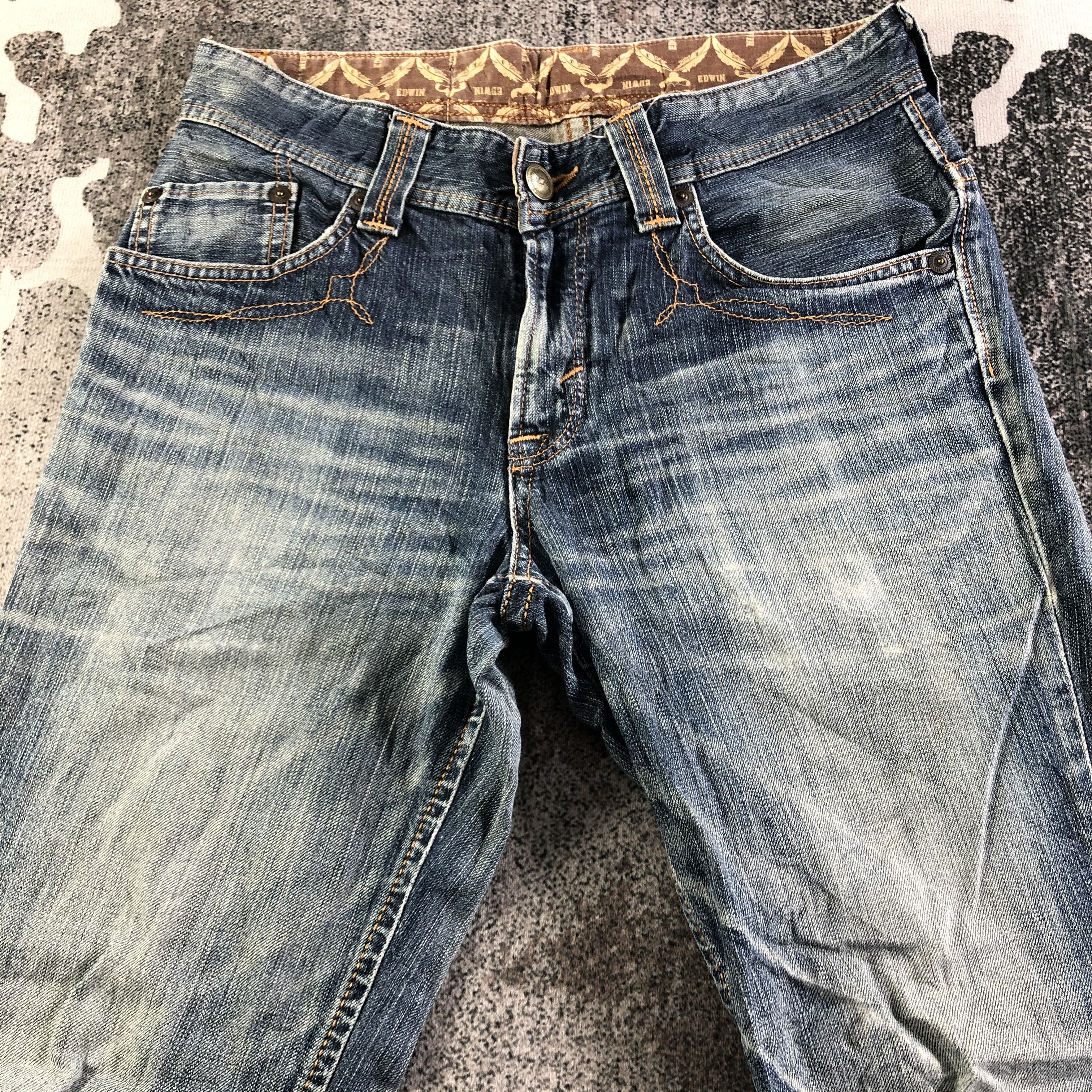 Edwin Edwin XV Flare Jeans Faded Blue Denim KJ3052 Size US 30 / EU 46 - 3 Thumbnail