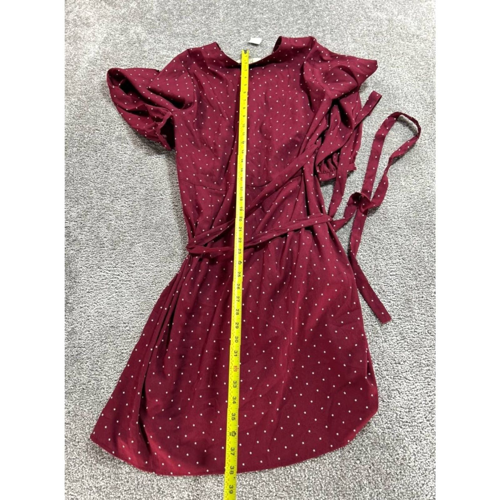 Loft LOFT Dress Womens 16 Plus Purple White Wrap Blouson Polka Dot V-Neck Long Sleeve Knee Length Casual - 16 Plus Womens Blouson Dress LOFT Size XXL / US 16-18 / IT 52-54 - 7 Thumbnail