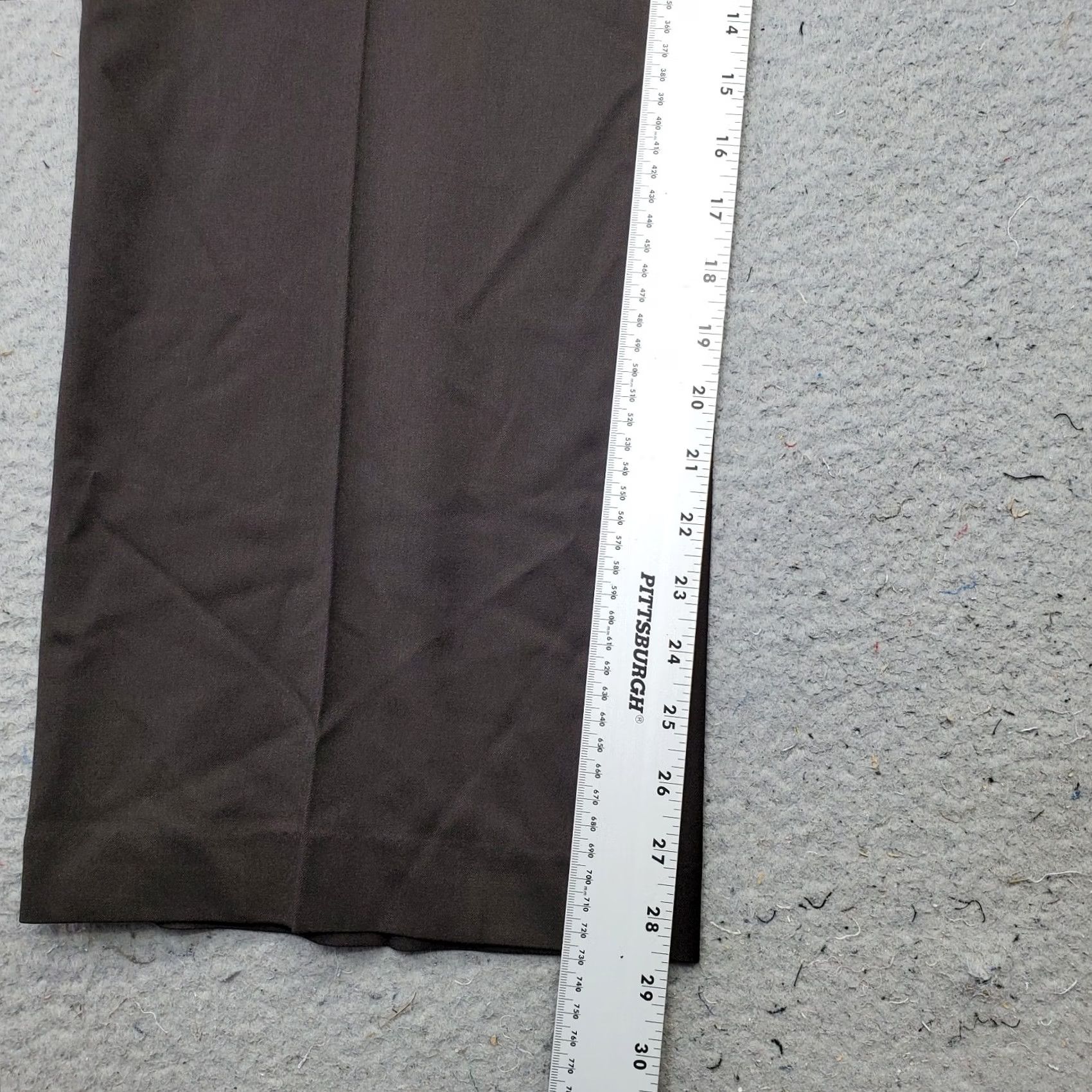 Ralph Lauren Lauren Ralph Lauren Chino Pants Womens 14 Brown Flat Front Wide Leg Hook & Eye Clothes Pants Womens 14 Brown Wide-Leg Front Flat Hook & Eye Size 36" / US 14 / IT 50 - 4 Thumbnail