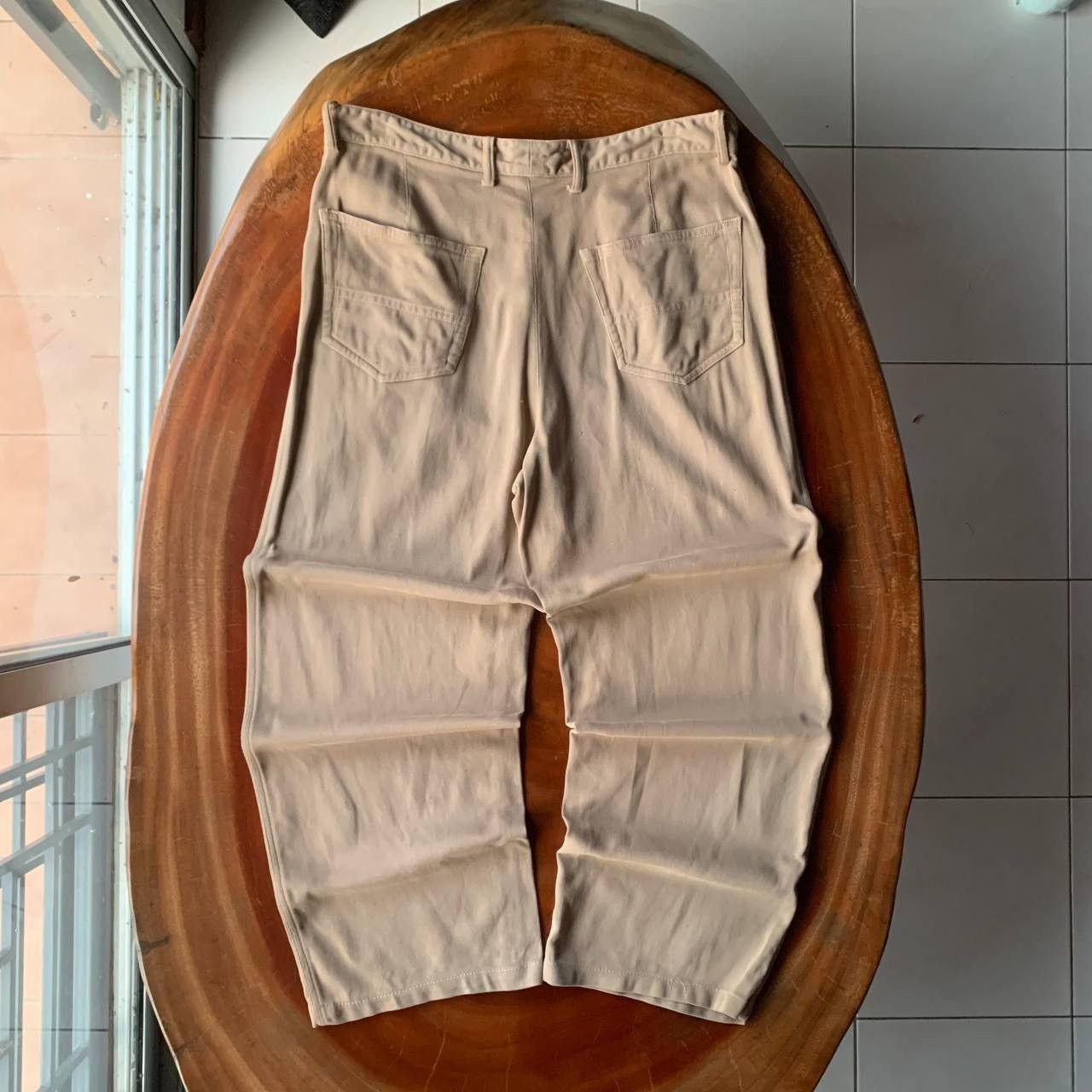 Issey Miyake Vintage 90’s Issey Miyake Men Japan Cream Casual Pant Size US 34 / EU 50 - 2 Thumbnail