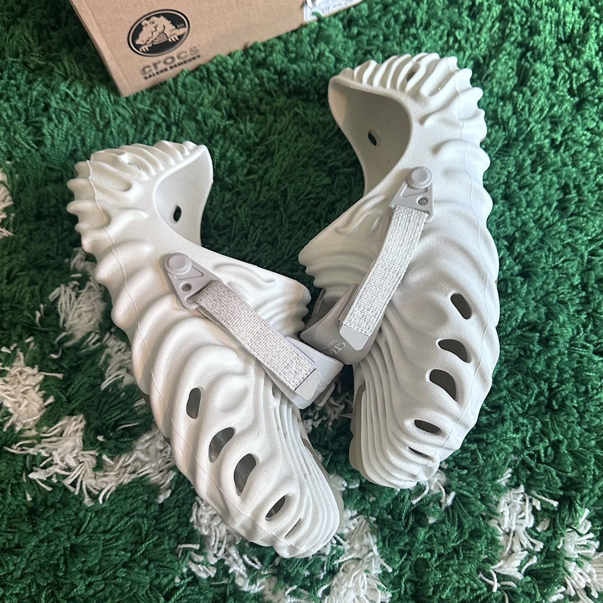 image of Crocs Pollex Clog By he Bembury Size 11 Shoes in White, Men's