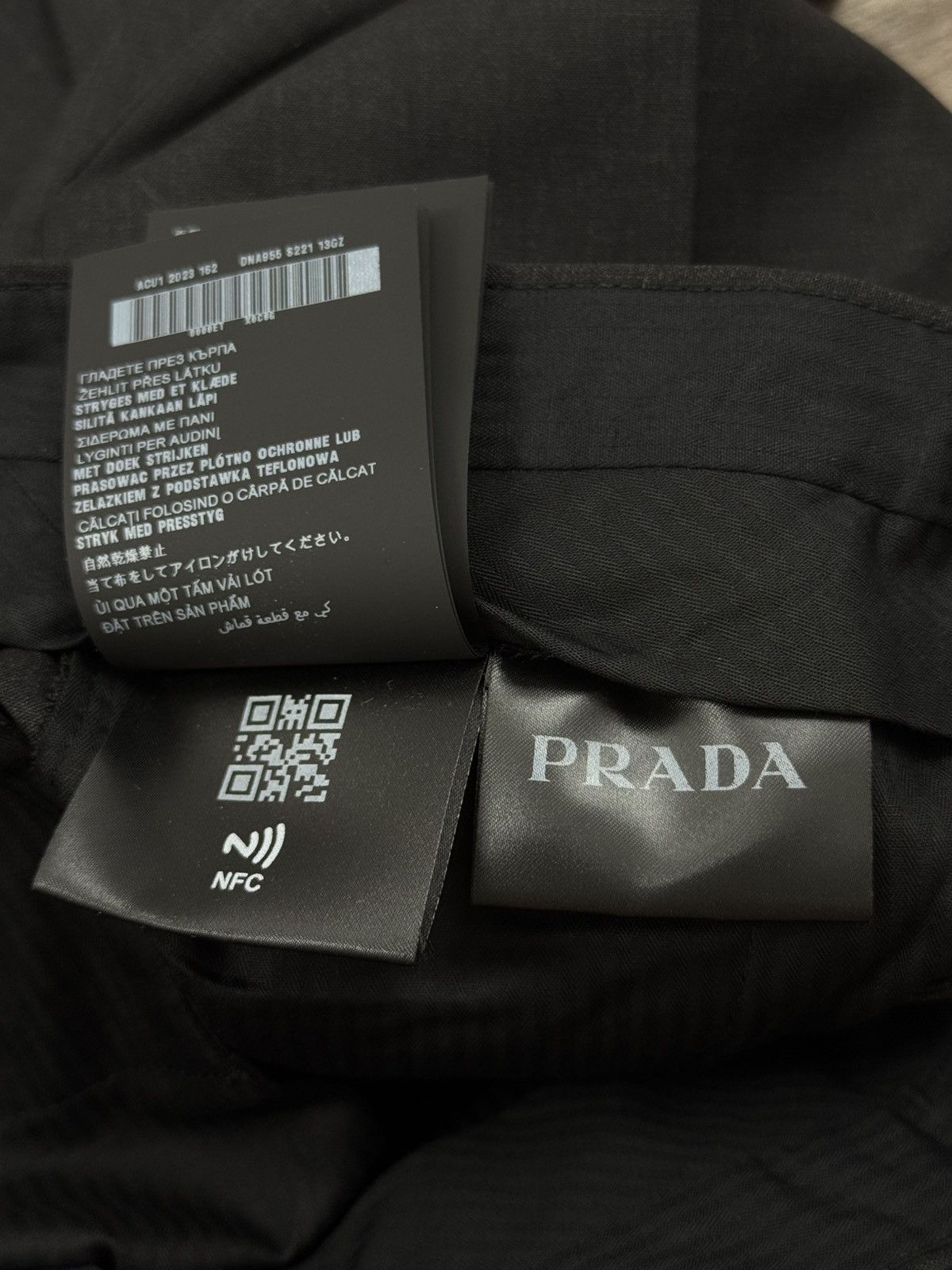 Prada NWT PRADA GRAY WOOL PANTS PRADA LOGO Size US 30 / EU 46 - 9 Thumbnail