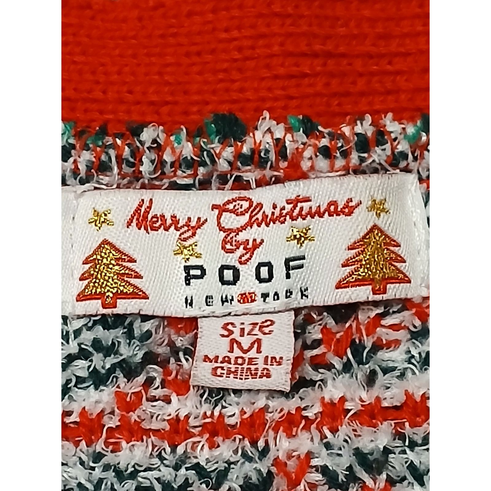 Other POOF (Medium)Women's Button Ugly Xmas Pullover Sweater Size M / US 6-8 / IT 42-44 - 8 Thumbnail