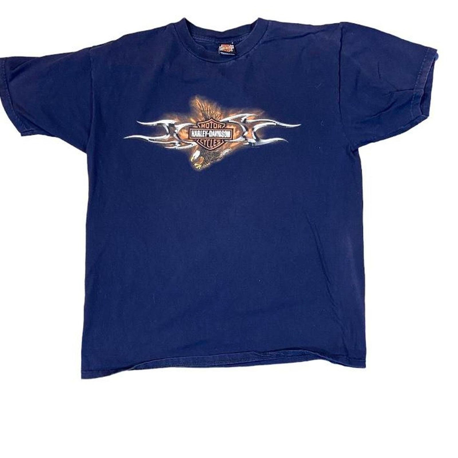 Harley Davidson 2000s navy harley davidson motorcycle Size US L / EU 52-54 / 3 - 1 Thumbnail
