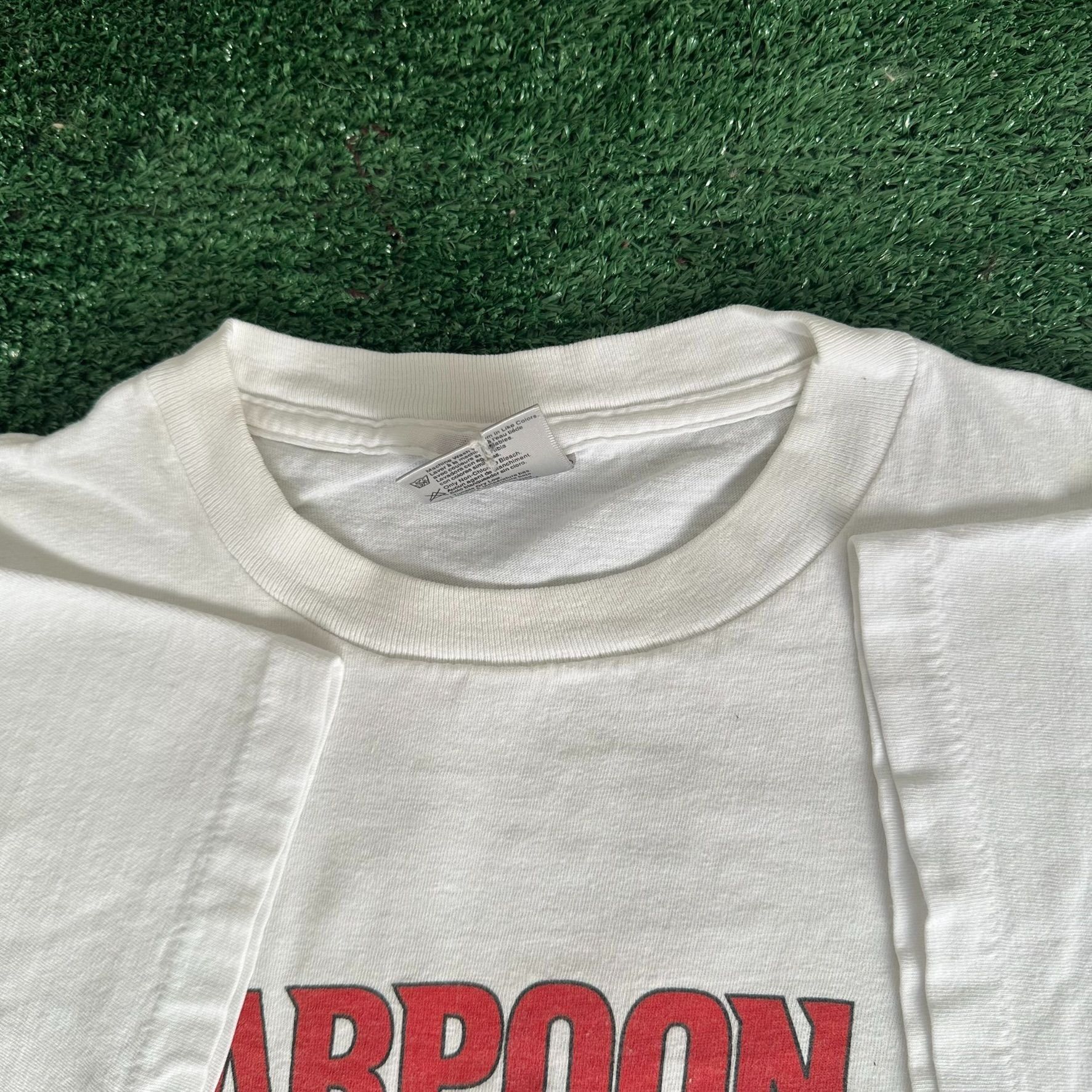Vintage Vintage 90s Harpoon Ale Lager T-Shirt Single Stitch Boxy Gru Size US L / EU 52-54 / 3 - 3 Thumbnail