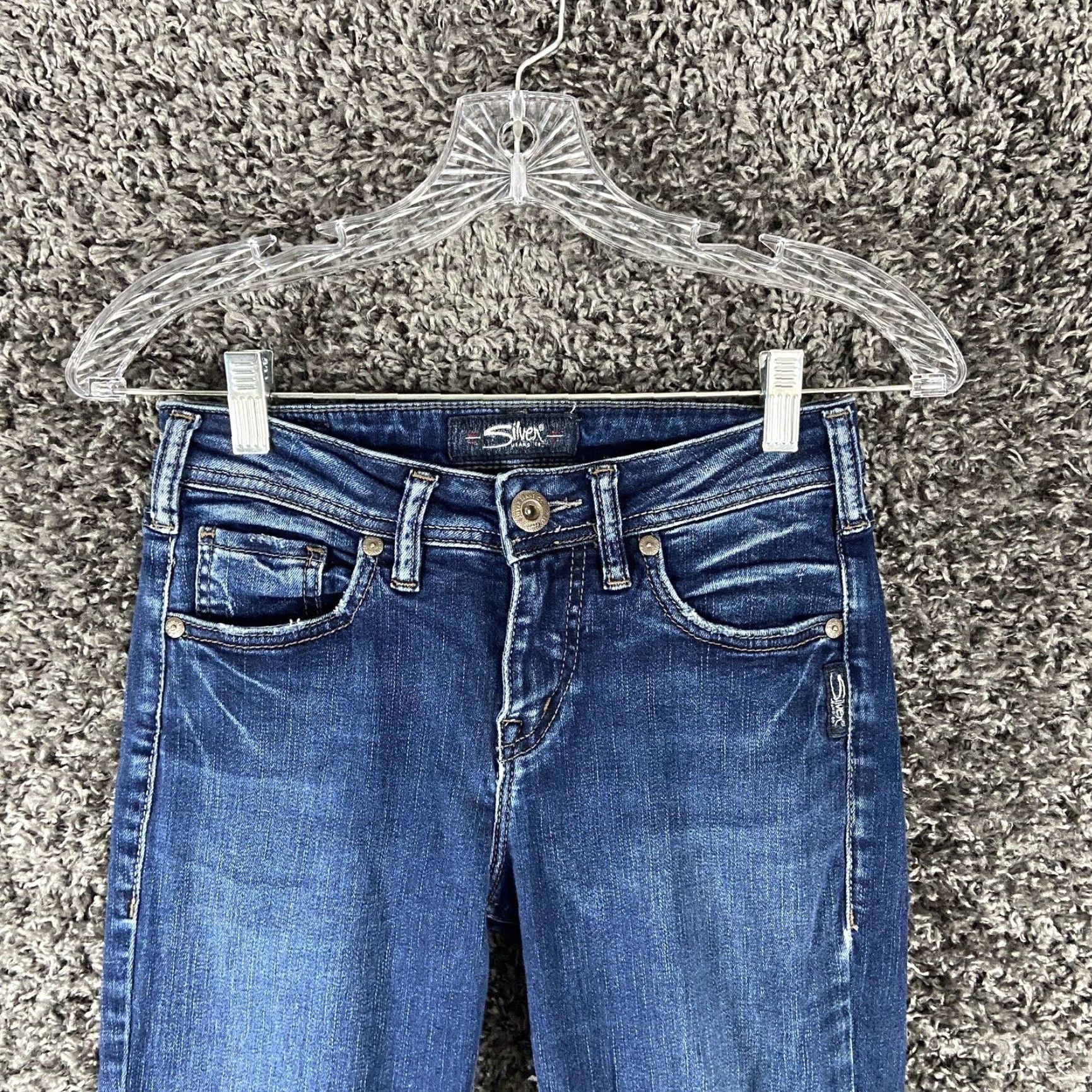 Silver Jeans Co. SILVER JEANS Avery Slim Bootcut Blue Jeans Women’s 25 Size 42" / US 20 - 4 Thumbnail