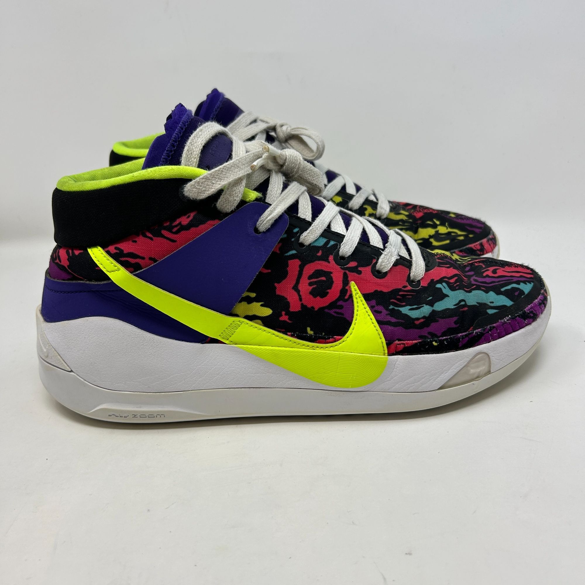 Nike Nike Air Zoom KD Basketball Sneakers Multicolor Neon Accents Size US 11.5 / EU 44-45 - 4 Thumbnail