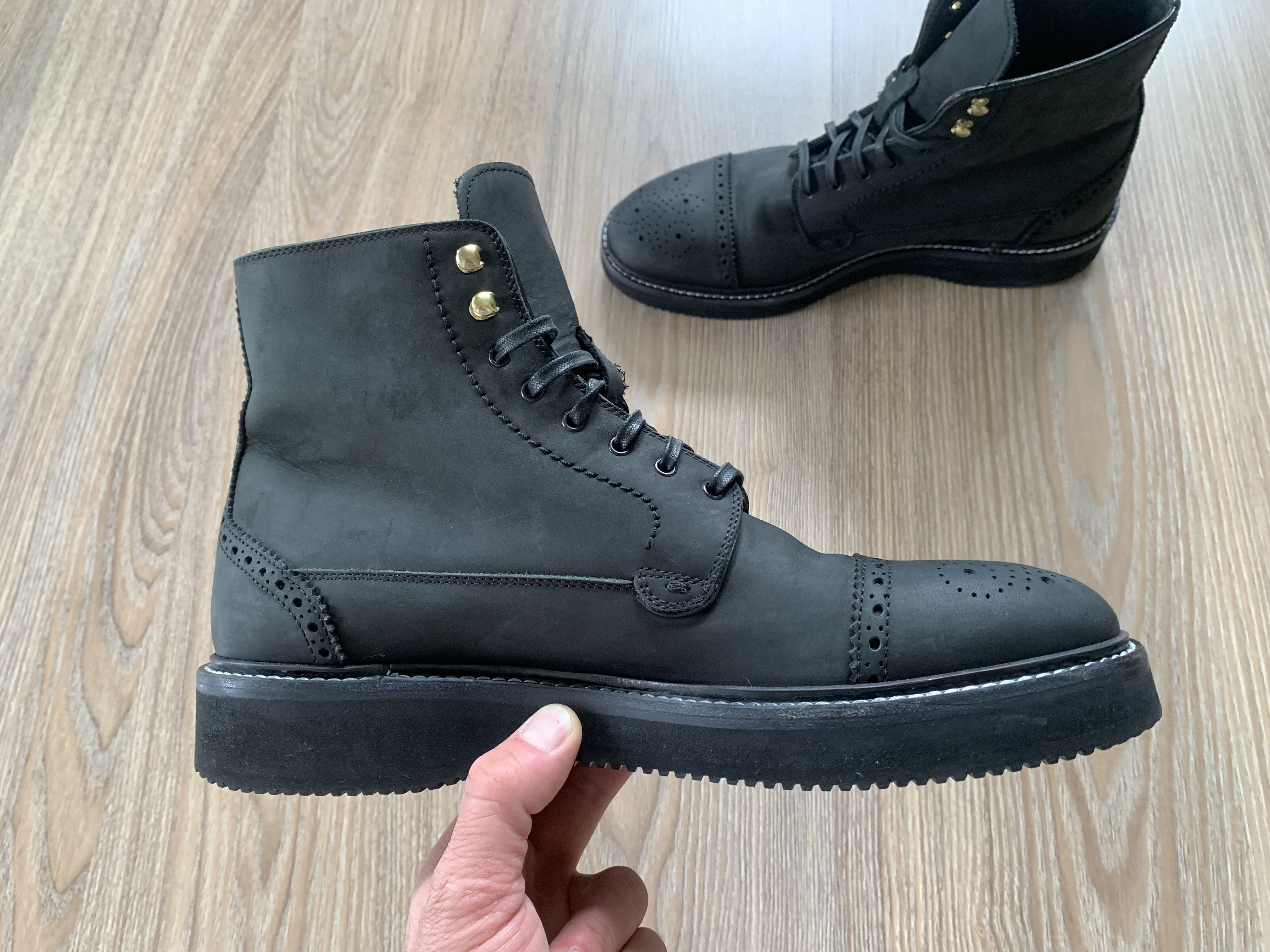 Alexander McQueen Rare Archival Alexander McQueen Black Leather Boots Size US 9 / EU 42 - 5 Thumbnail