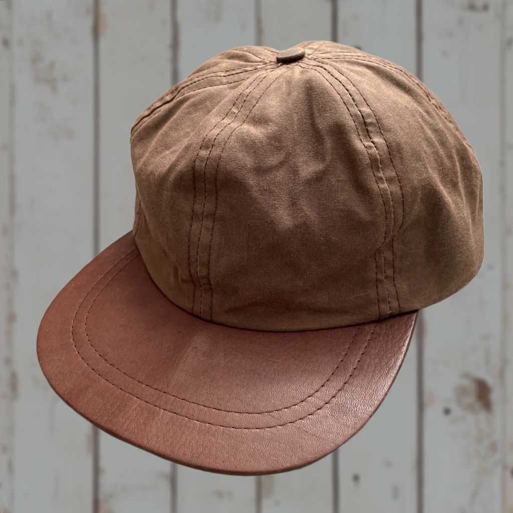 J.Crew Vintage J.Crew Waxed Cotton Suede Leather Brim Camp Cap Made In USA Outdoor Size ONE SIZE - 1 Thumbnail