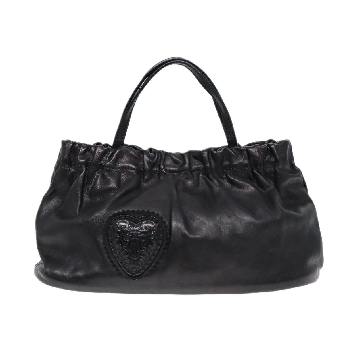 Gucci Black Leather Handbag (Pre-Owned) Size ONE SIZE - 1 Thumbnail