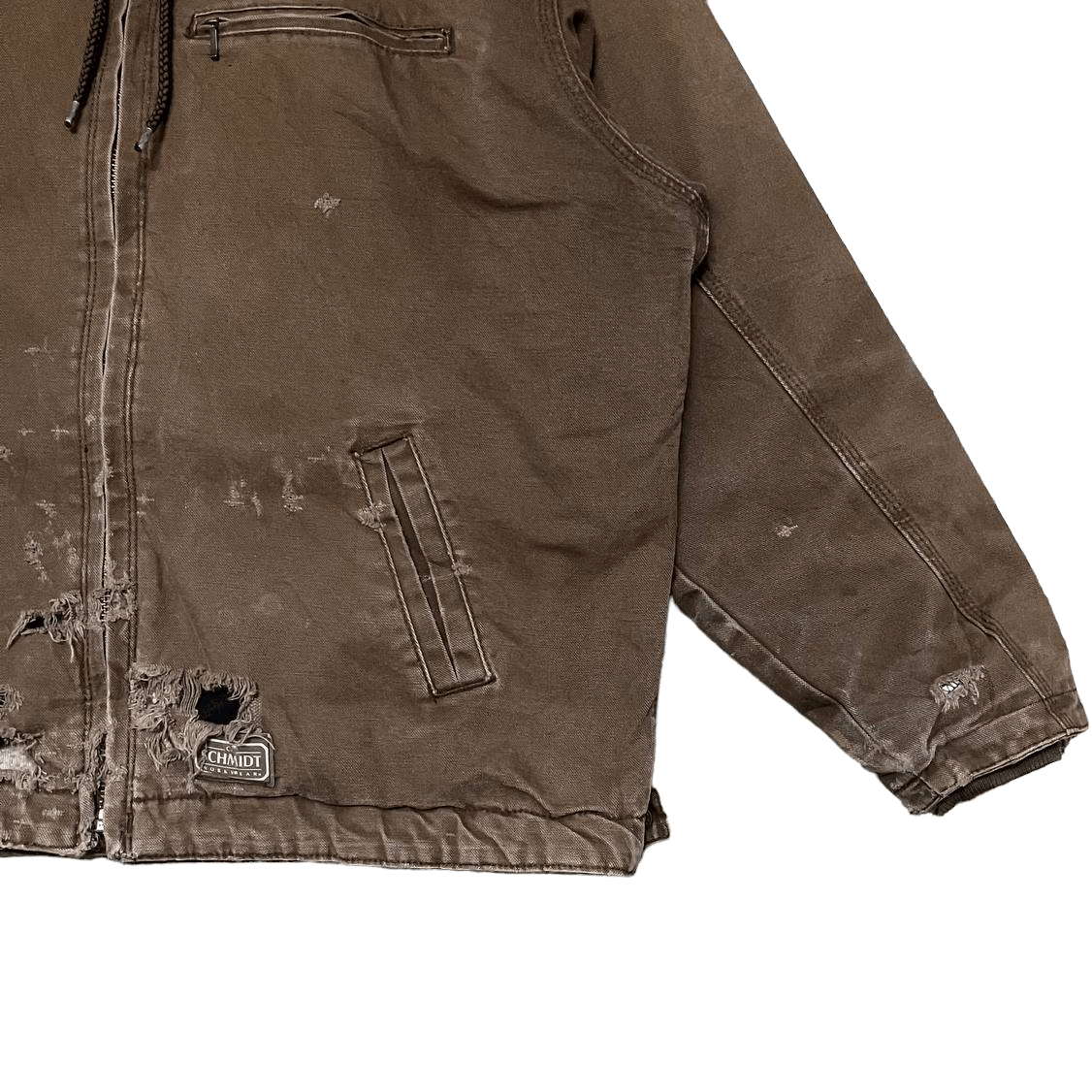 SCHMIDT Vintage Ce. Schmidt Workwear Distressed Jacket Thrashed Size US XL / EU 56 / 4 - 4 Thumbnail