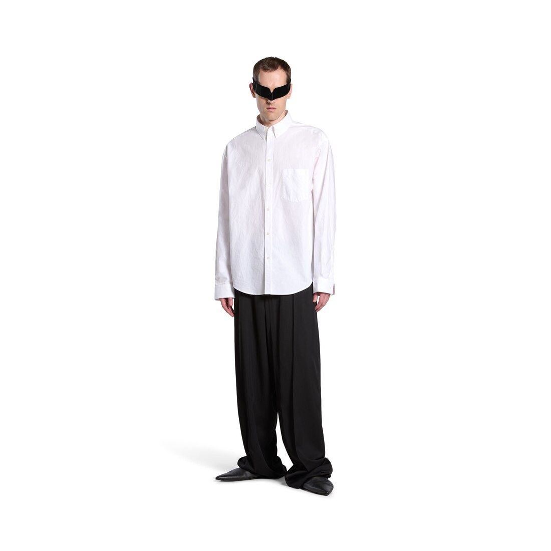 Balenciaga o1srvl11e0825 Political Stencil Shirt Large Fit in White Size US L / EU 52-54 / 3 - 2 Thumbnail