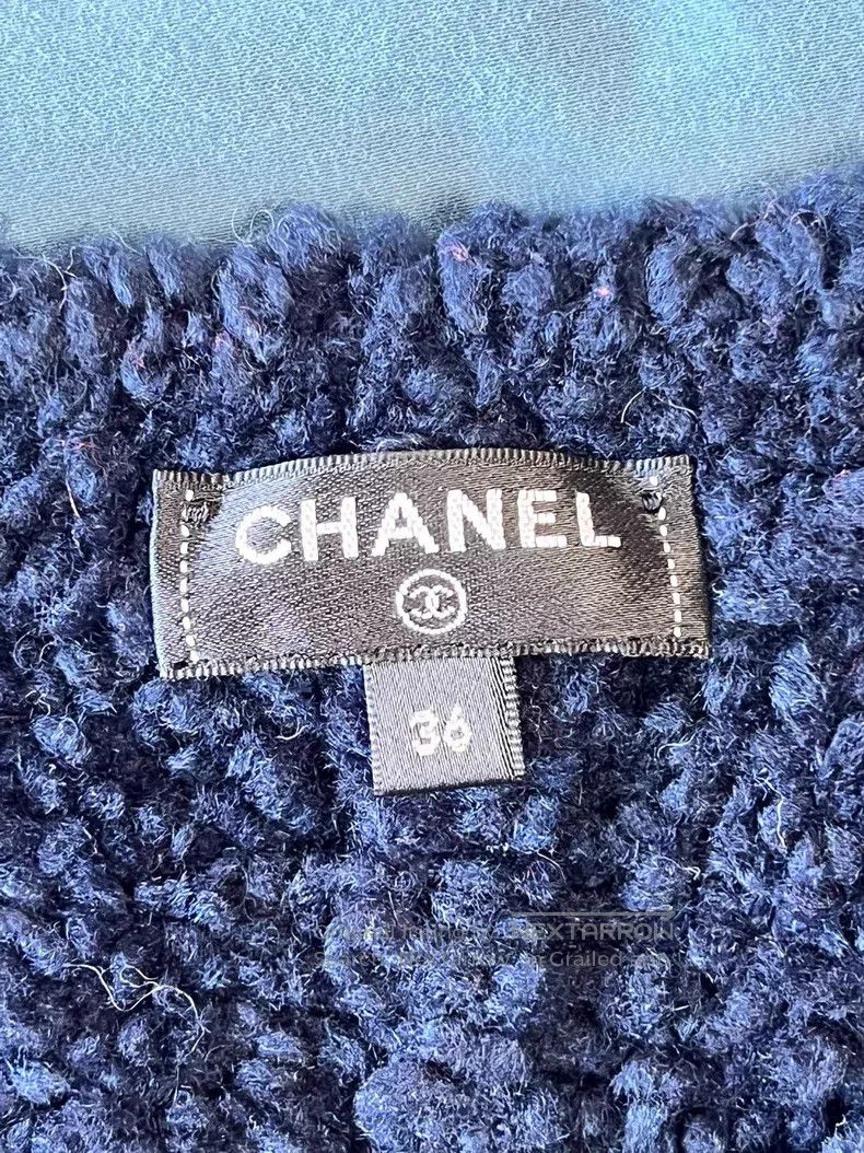 Chanel Chanel Classic CC logo blue sweater Size XS / US 0-2 / IT 36-38 - 7 Thumbnail