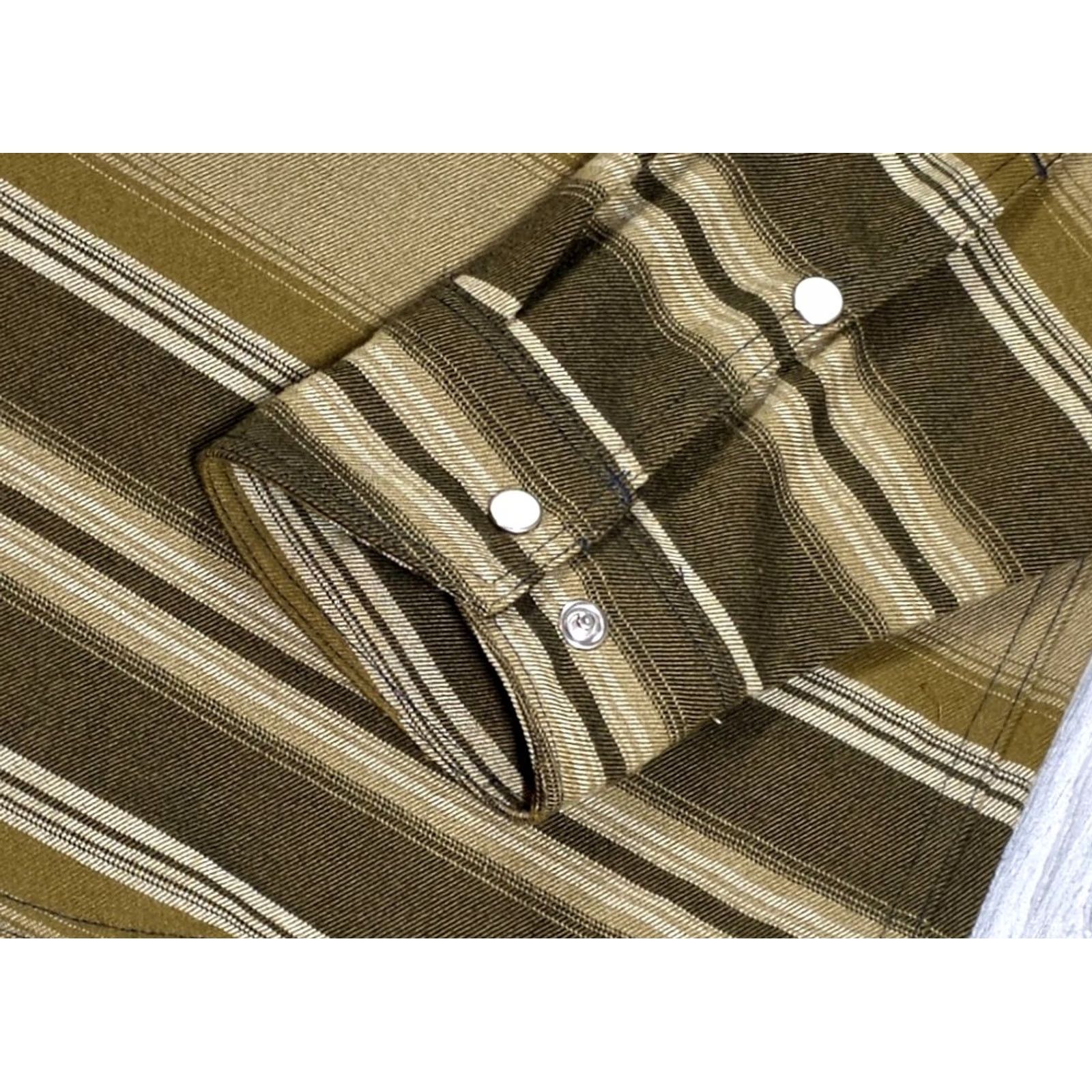 Vintage Simms Gallatin Flannel Shirt Mens M Brown Stripe Pearl Snap Western Fishing Soft Size US M / EU 48-50 / 2 - 5 Thumbnail
