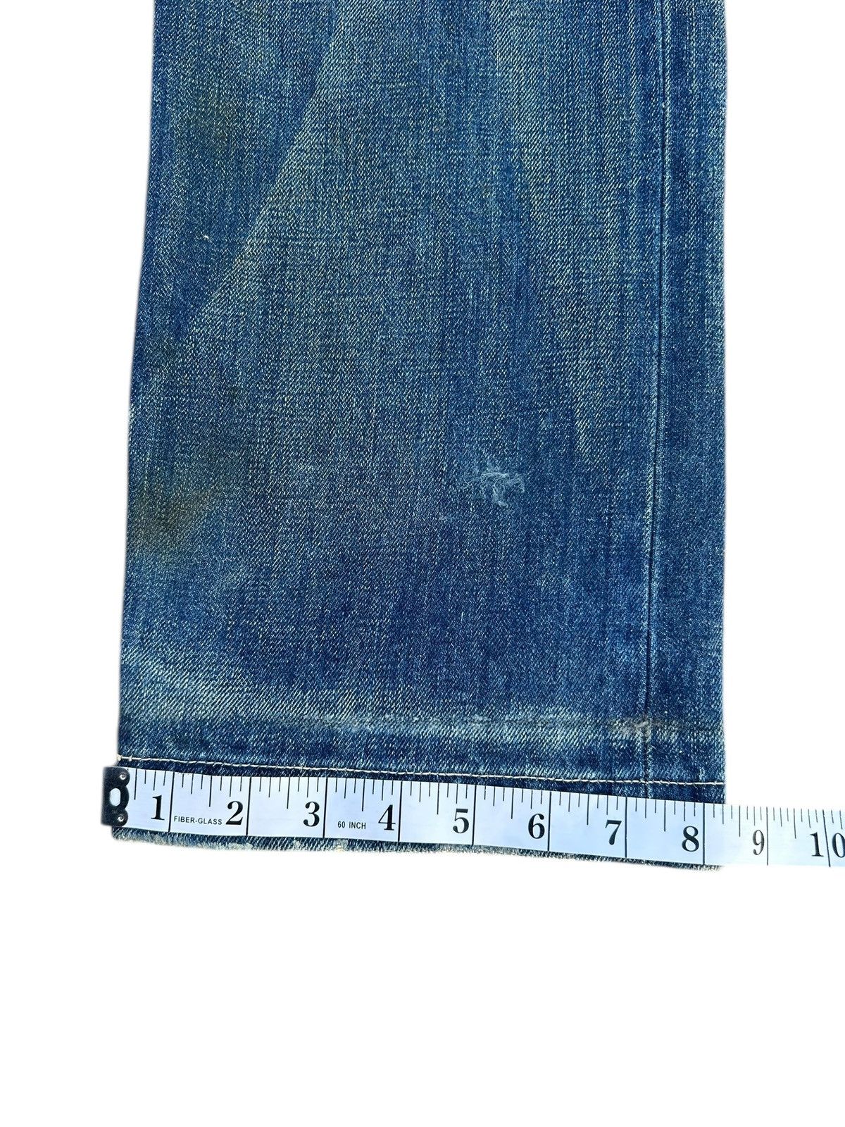 Kaws Thrashed Original Fake Kaws Selvedge Denim Jeans Size US 34 / EU 50 - 25 Thumbnail