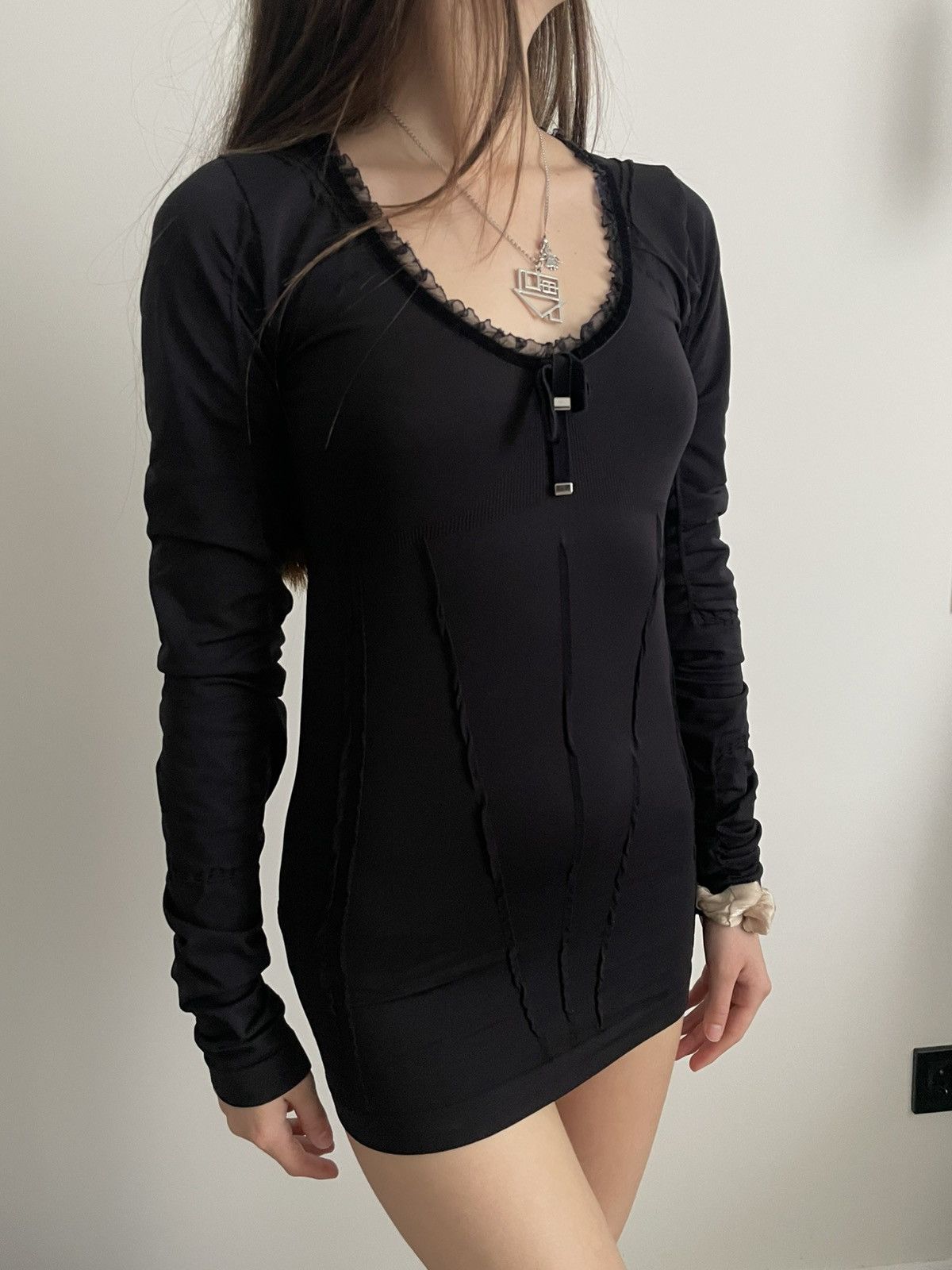 Japanese Brand Avant Garde HIGH EveryDay Couture Black Long Sleeve Size M / US 6-8 / IT 42-44 - 2 Thumbnail
