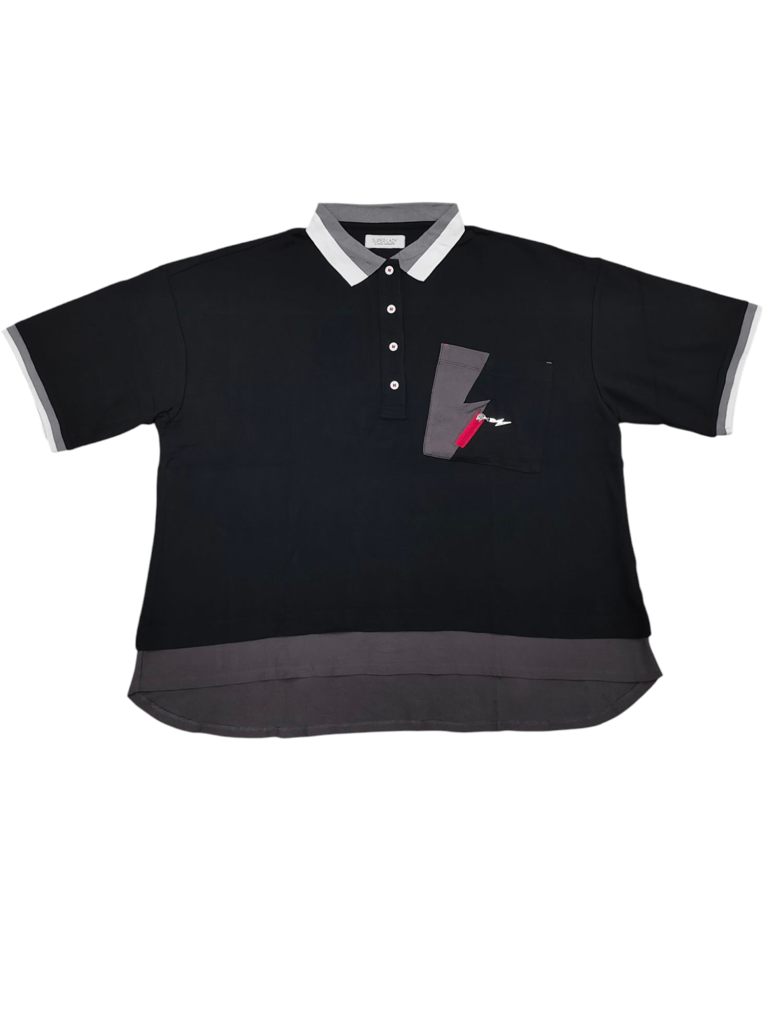 Kansai Yamamoto 🇯🇵 Super Lady by Kansai Yamamoto Cropped Polos Size XL / US 12-14 / IT 48-50 - 5 Thumbnail