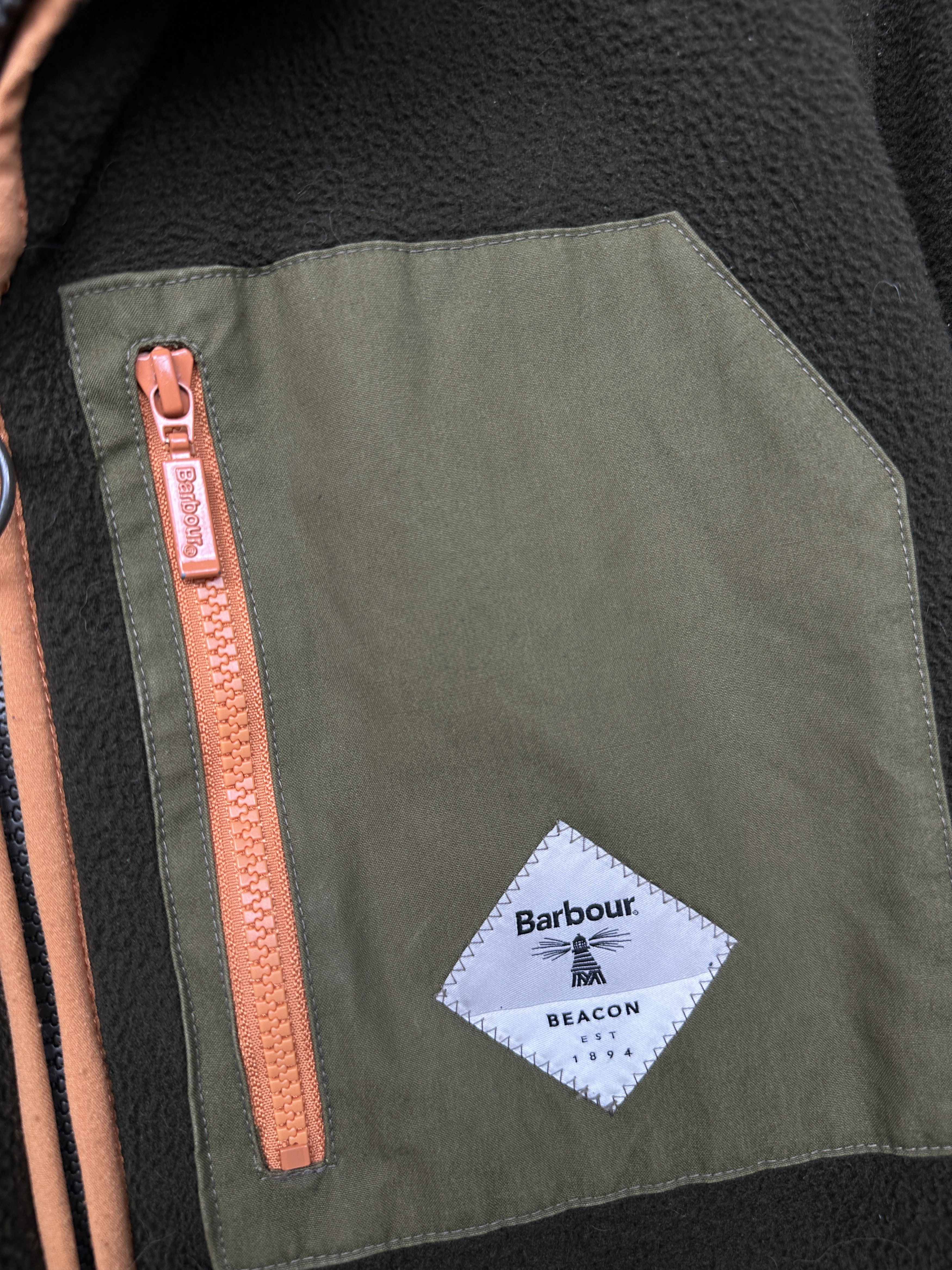 Barbour Barbour Beacon Egremont Full Zip Olive Fleece Jacket Size US XXL / EU 58 / 5 - 3 Thumbnail