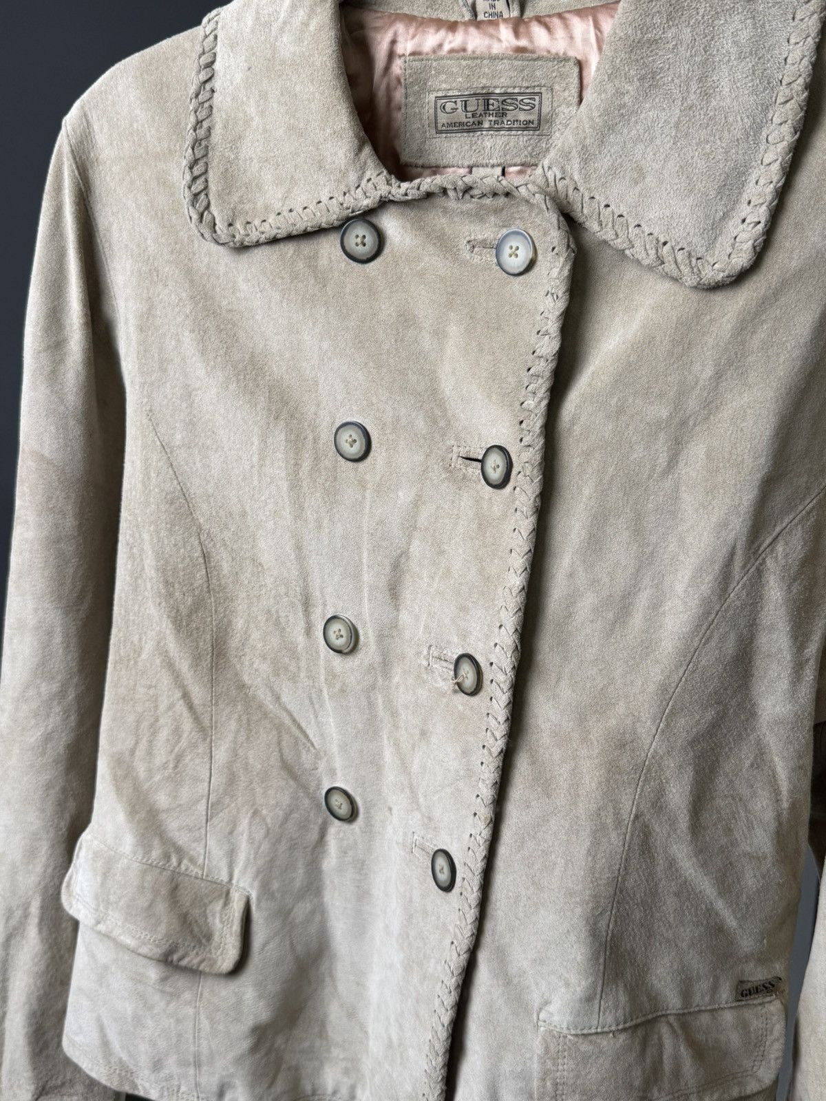 Guess Women’s Guess Jacket Y2K Vintage Leather Coat Napoleon Size M / US 6-8 / IT 42-44 - 8 Thumbnail