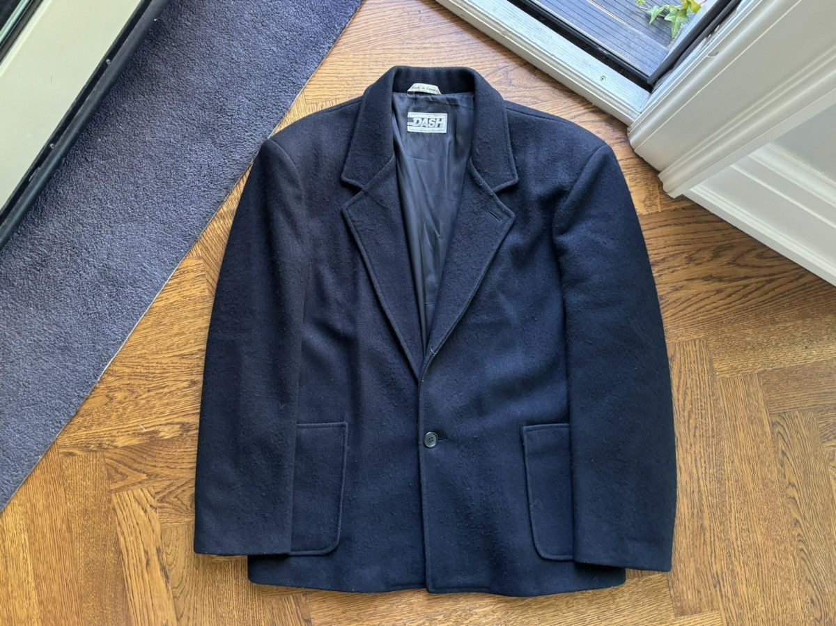 Vintage 1980s Vintage Wool Coat Dash Oversized Blazer Peacoat Crop Size US L / EU 52-54 / 3 - 11 Thumbnail